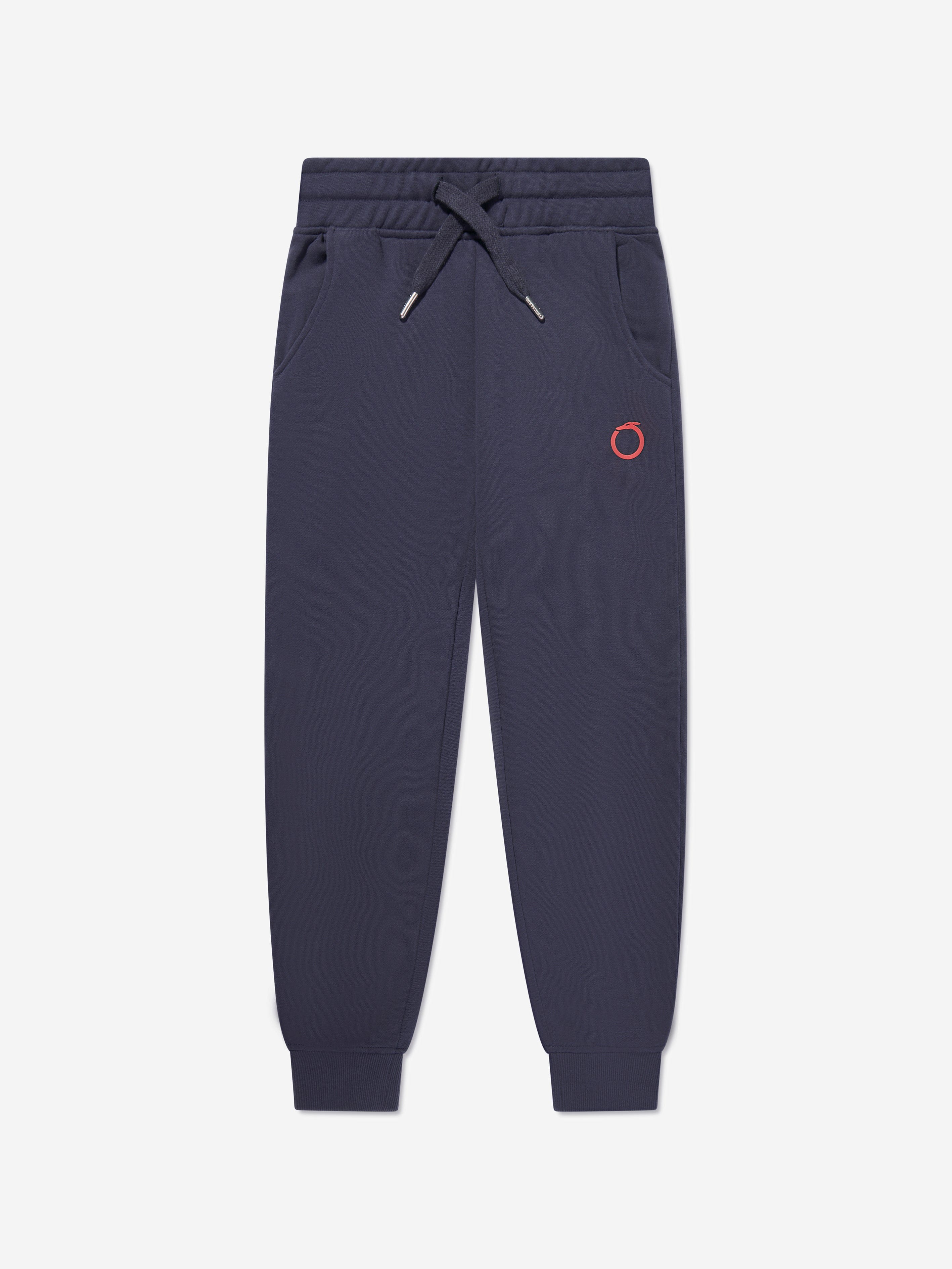 Trussardi Kids Logo Joggers in Navy