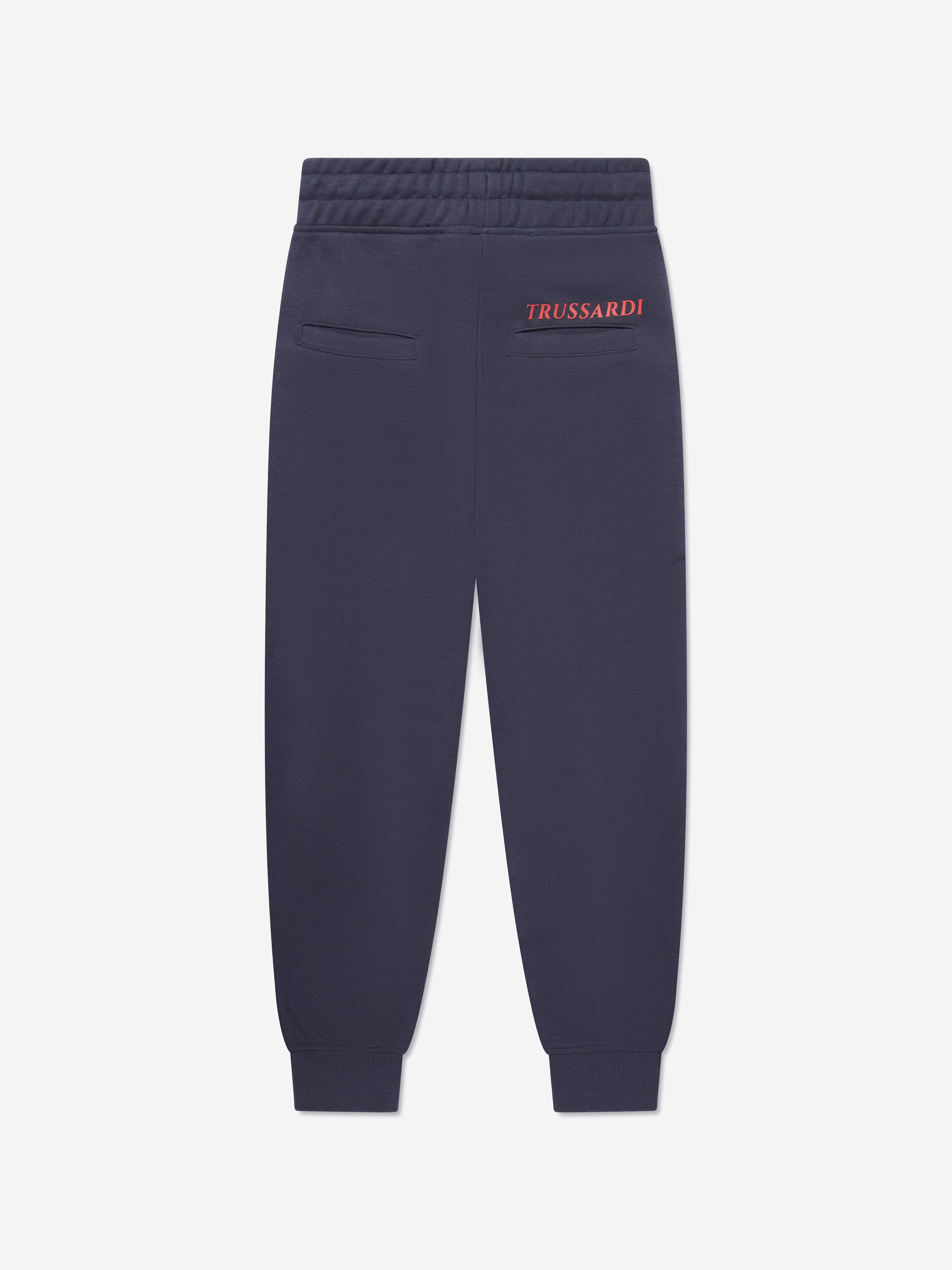 Trussardi Kids Logo Joggers in Navy