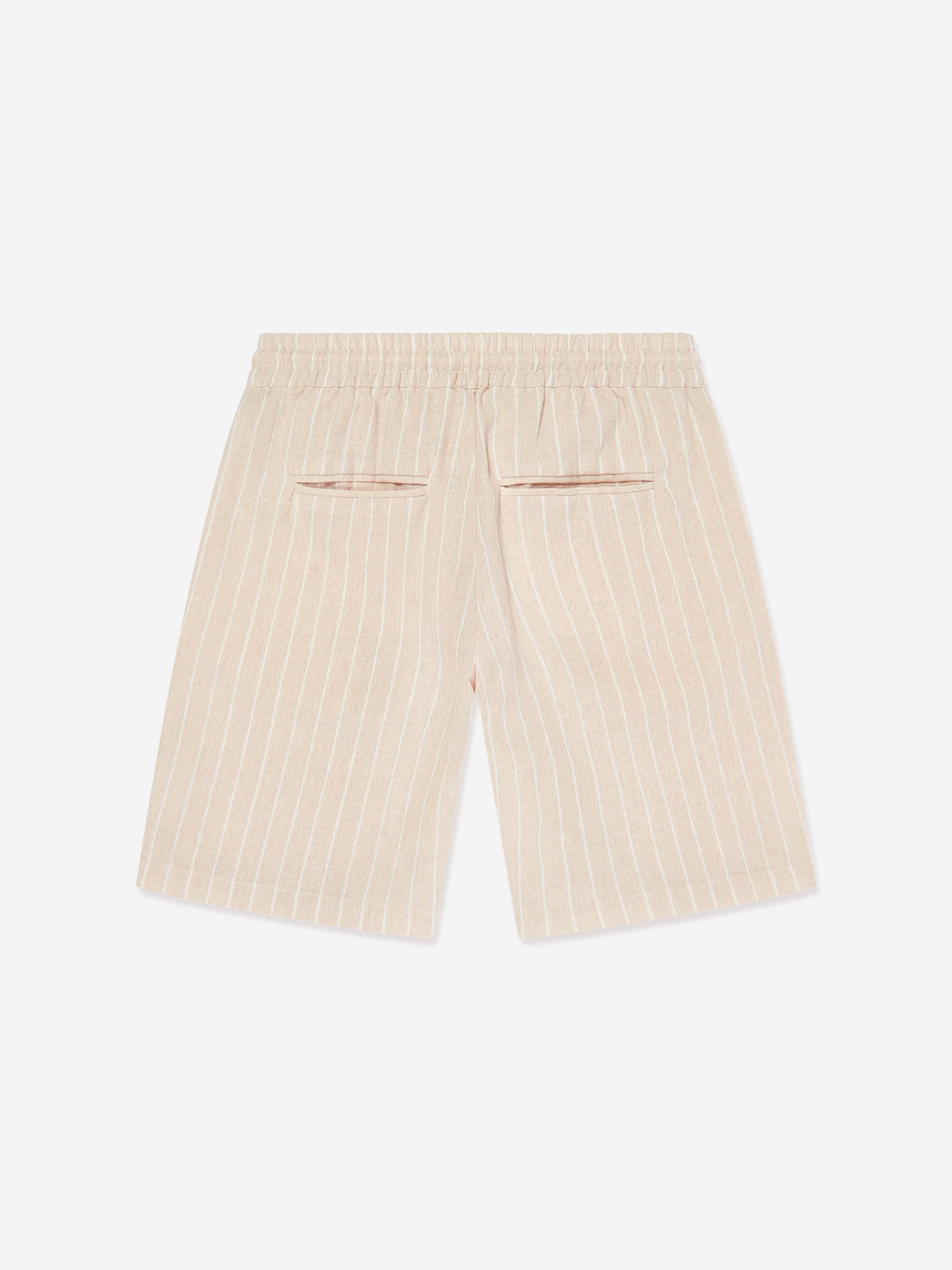 Trussardi Boys Vaplit Bermuda Shorts in Beige