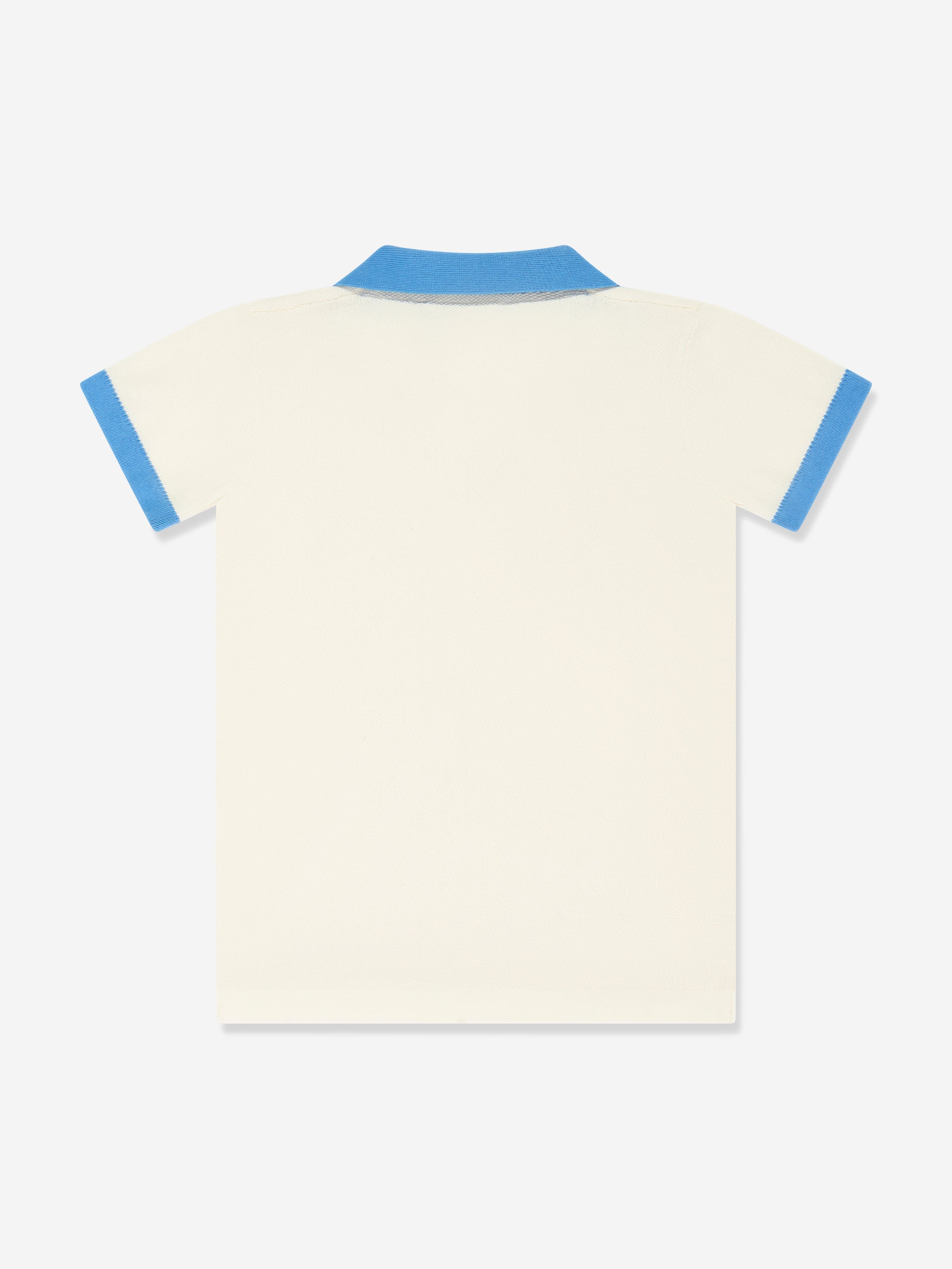 Trussardi Boys Achen Polo Shirt in Ivory