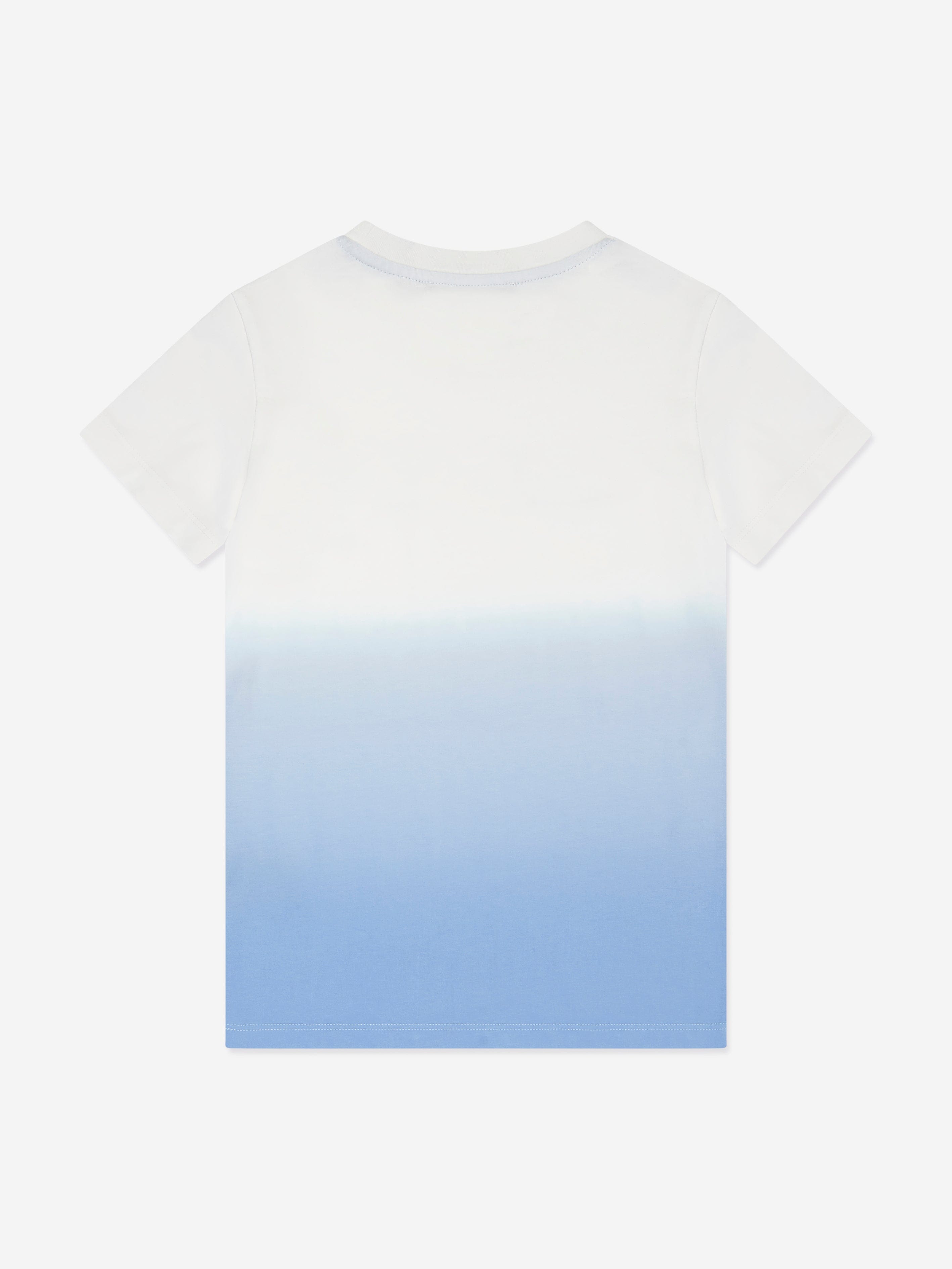 Trussardi Boys Factue Dip Dye T-Shirt in Blue