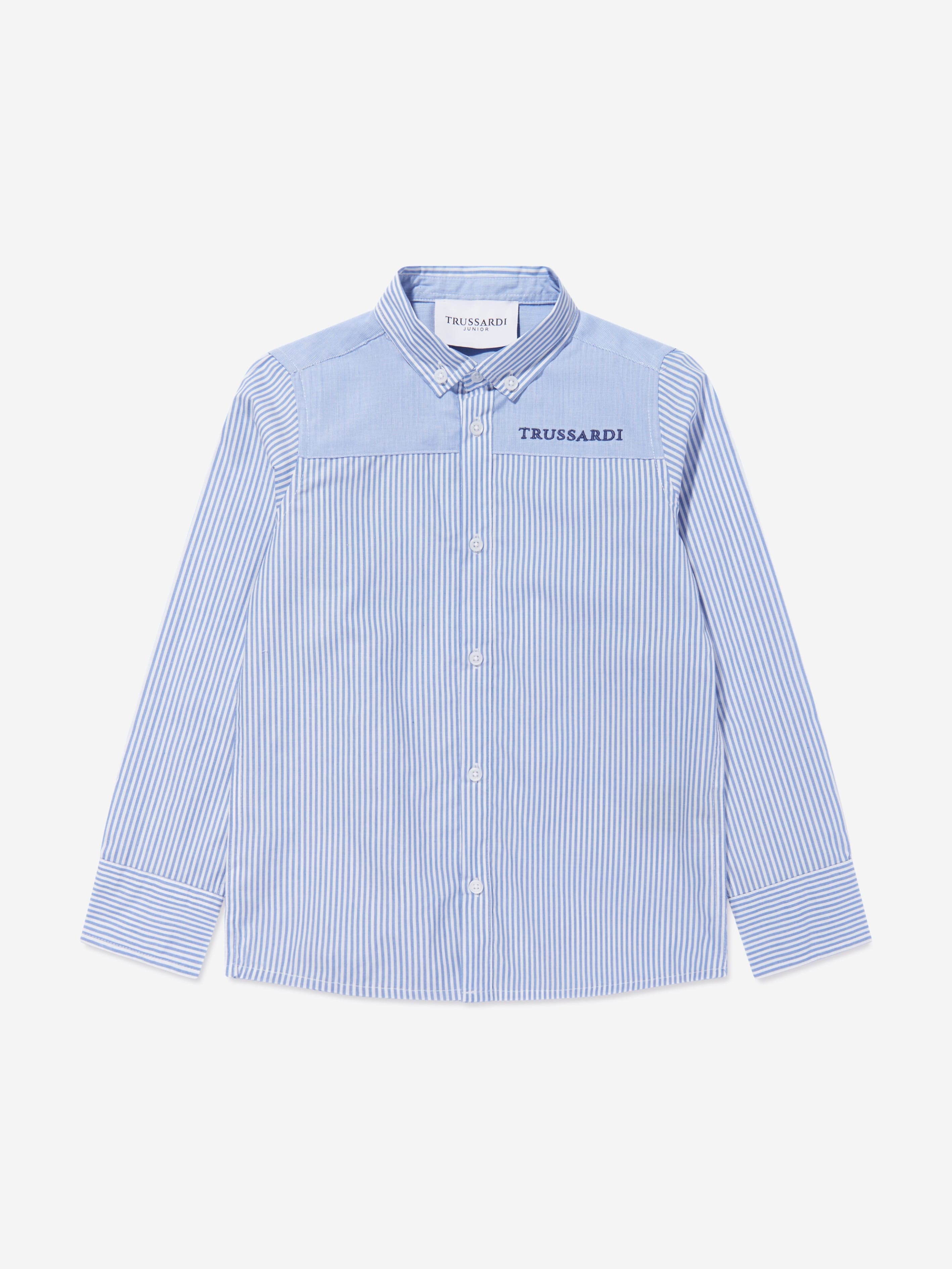 Trussardi Boys Ravazeti Pocket Shirt in Blue