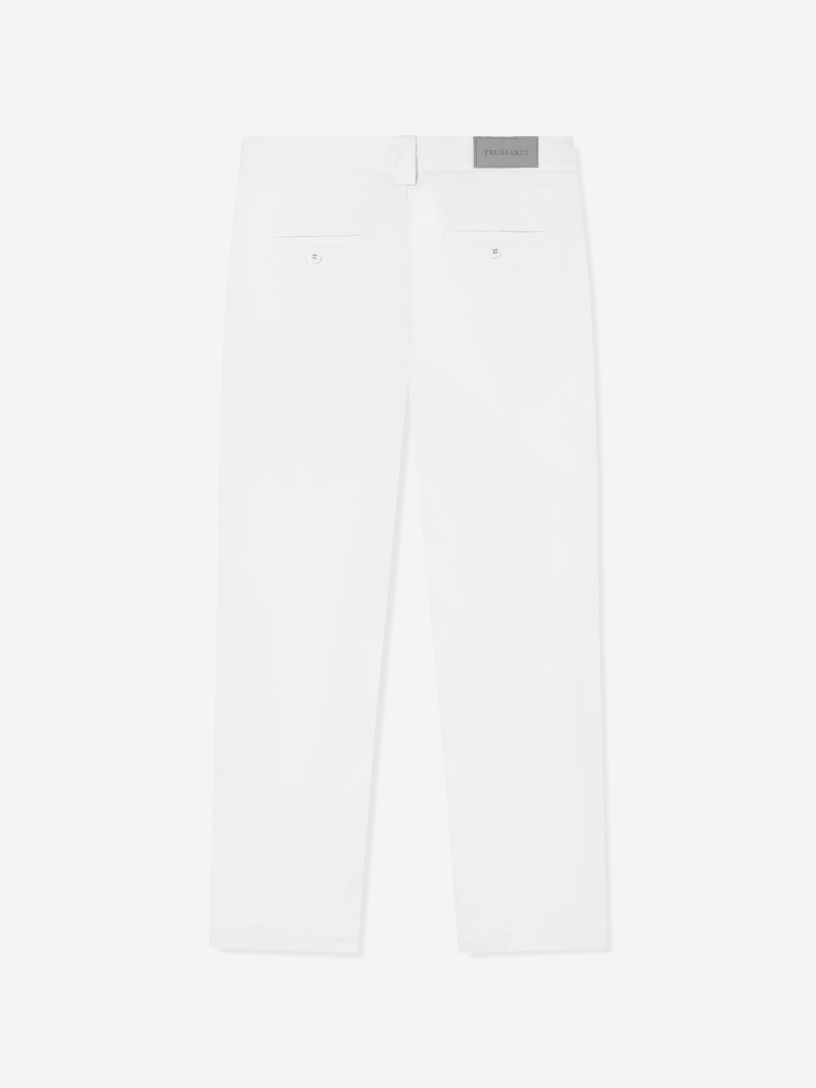 Trussardi Boys Tofinuo Logo Trousers in White