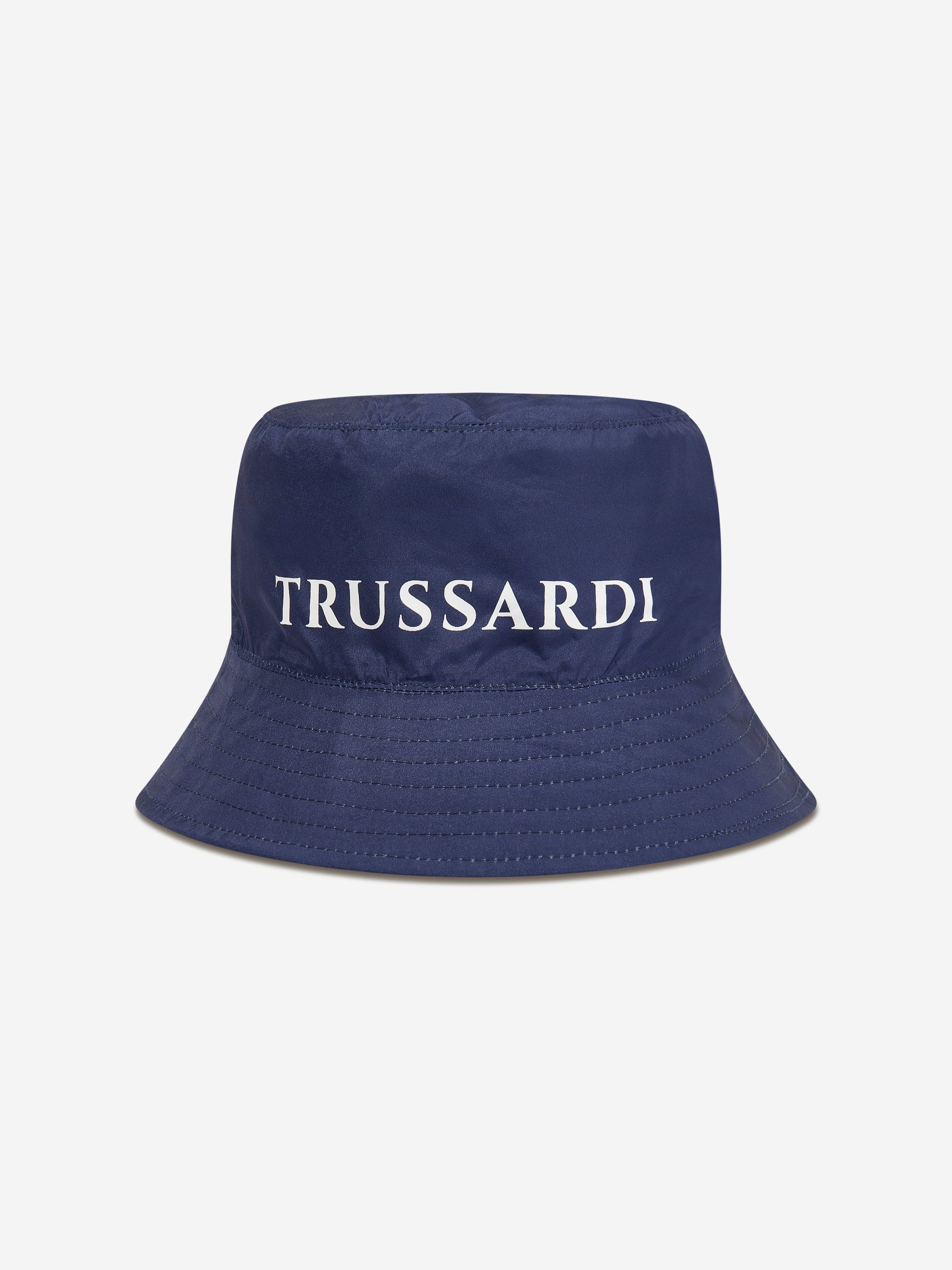 Trussardi Boys Quinsi Reversible Bucket Hat in Blue