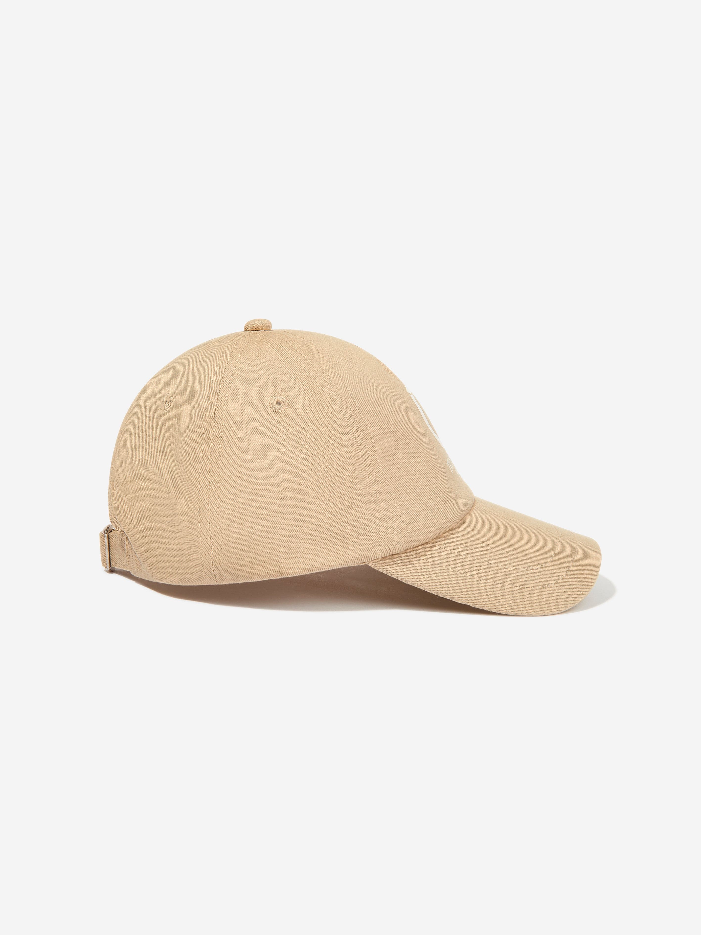 Trussardi Kids Guitu Logo Cap in Beige