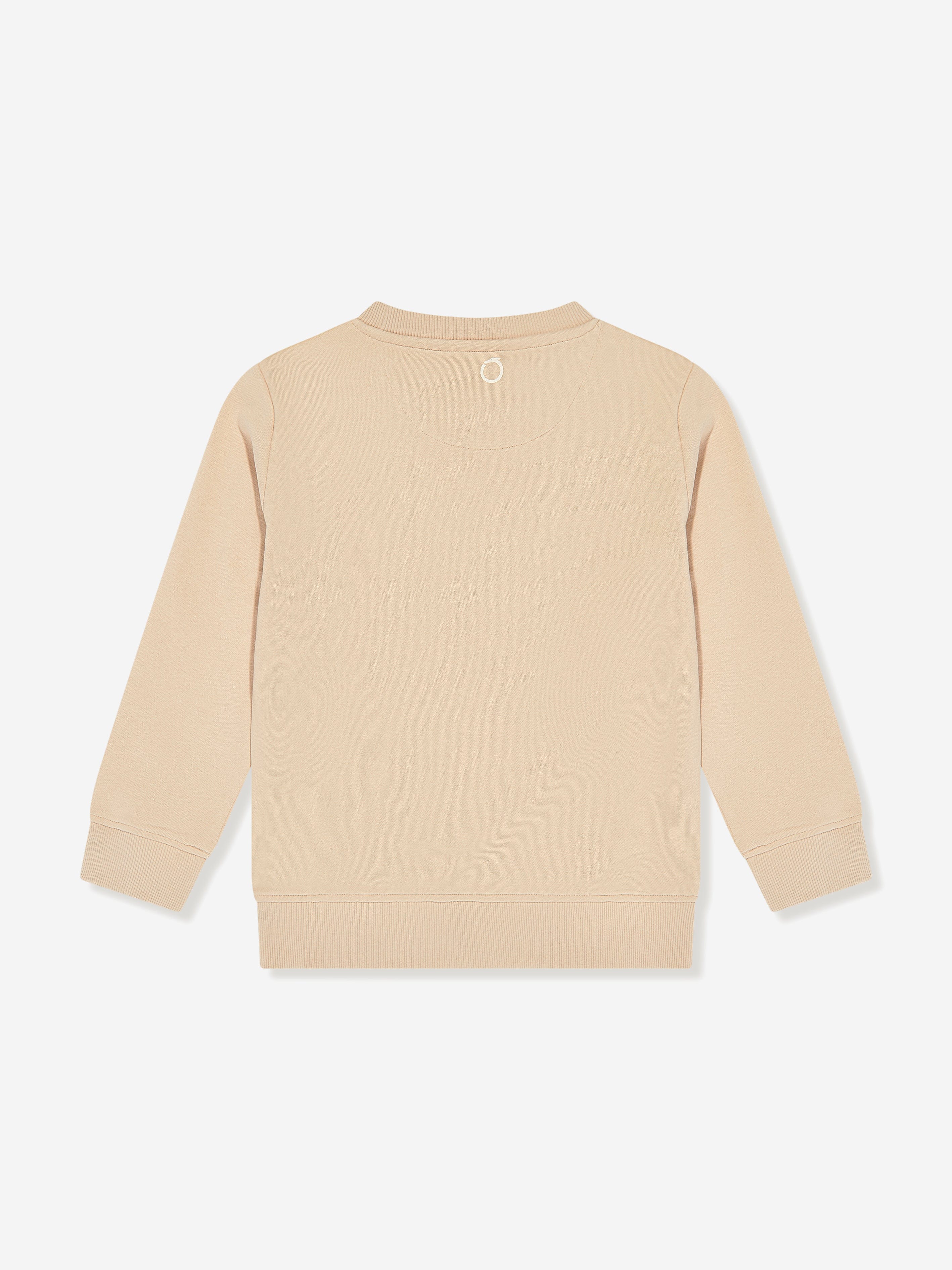 Trussardi Kids Beavi Logo Sweatshirt in Beige