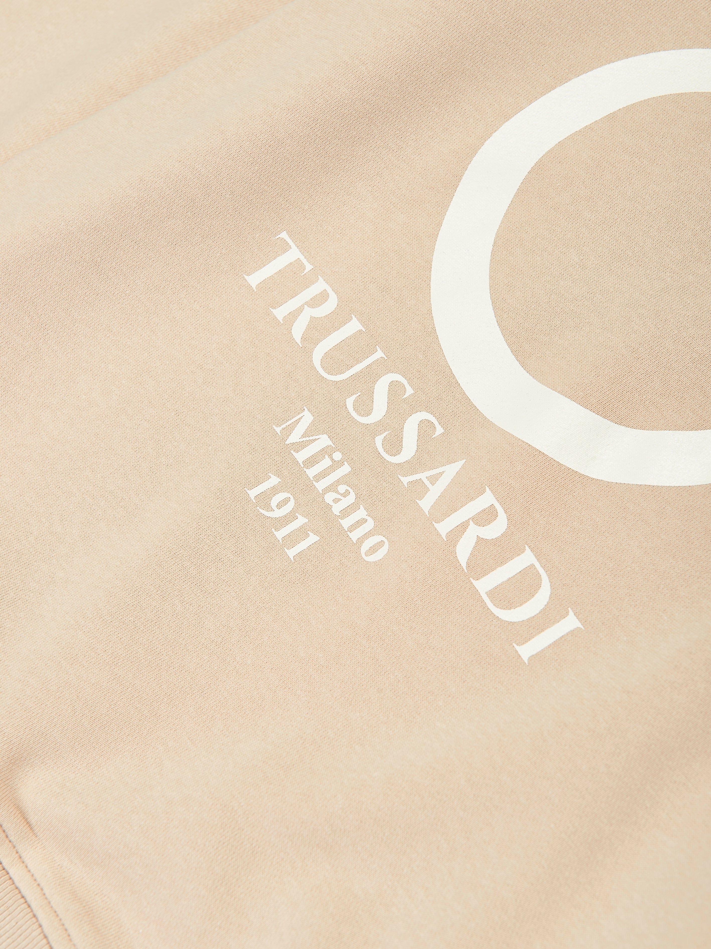 Trussardi Kids Beavi Logo Sweatshirt in Beige