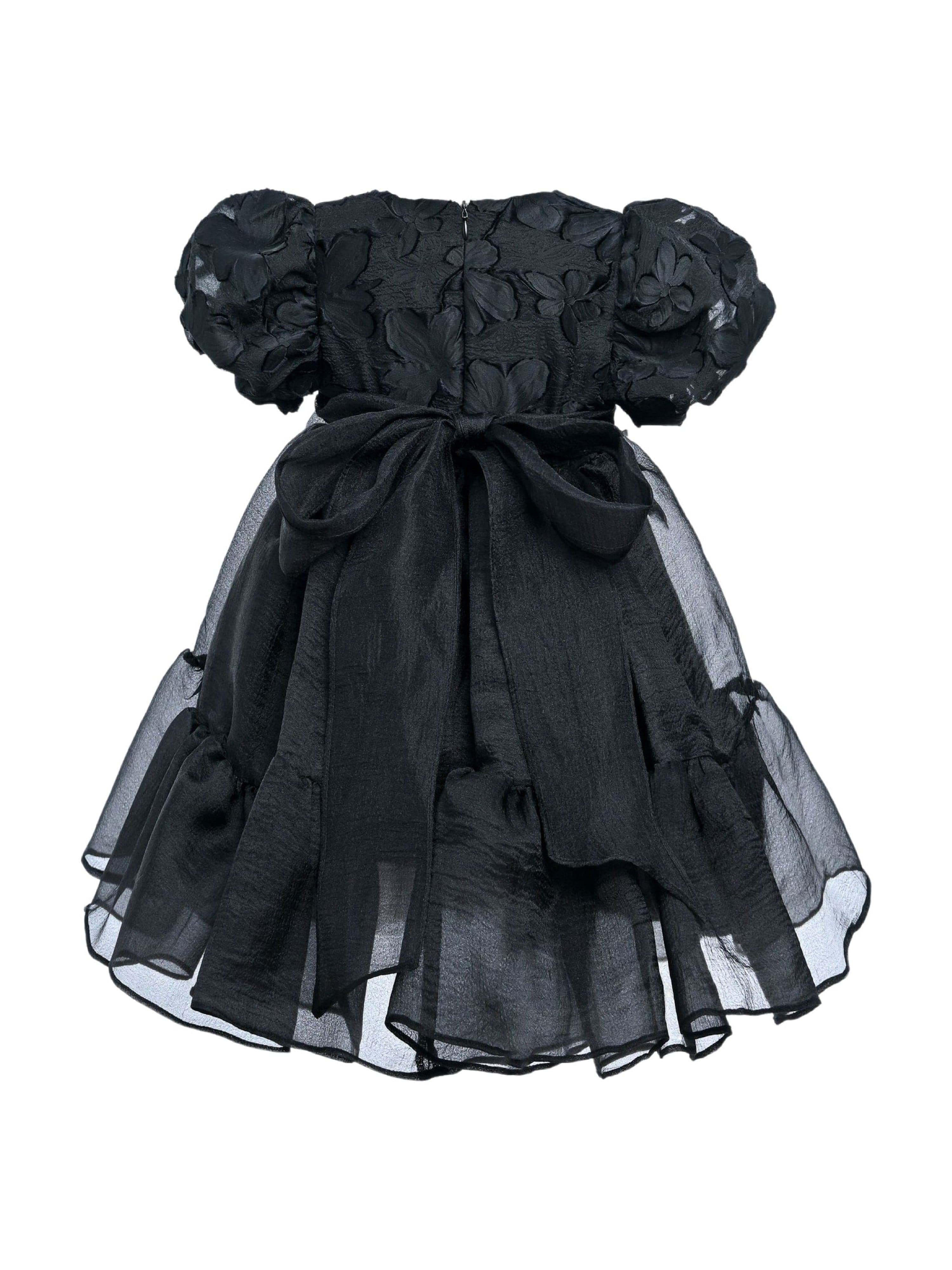 Black Winona Floral Teacup Dress