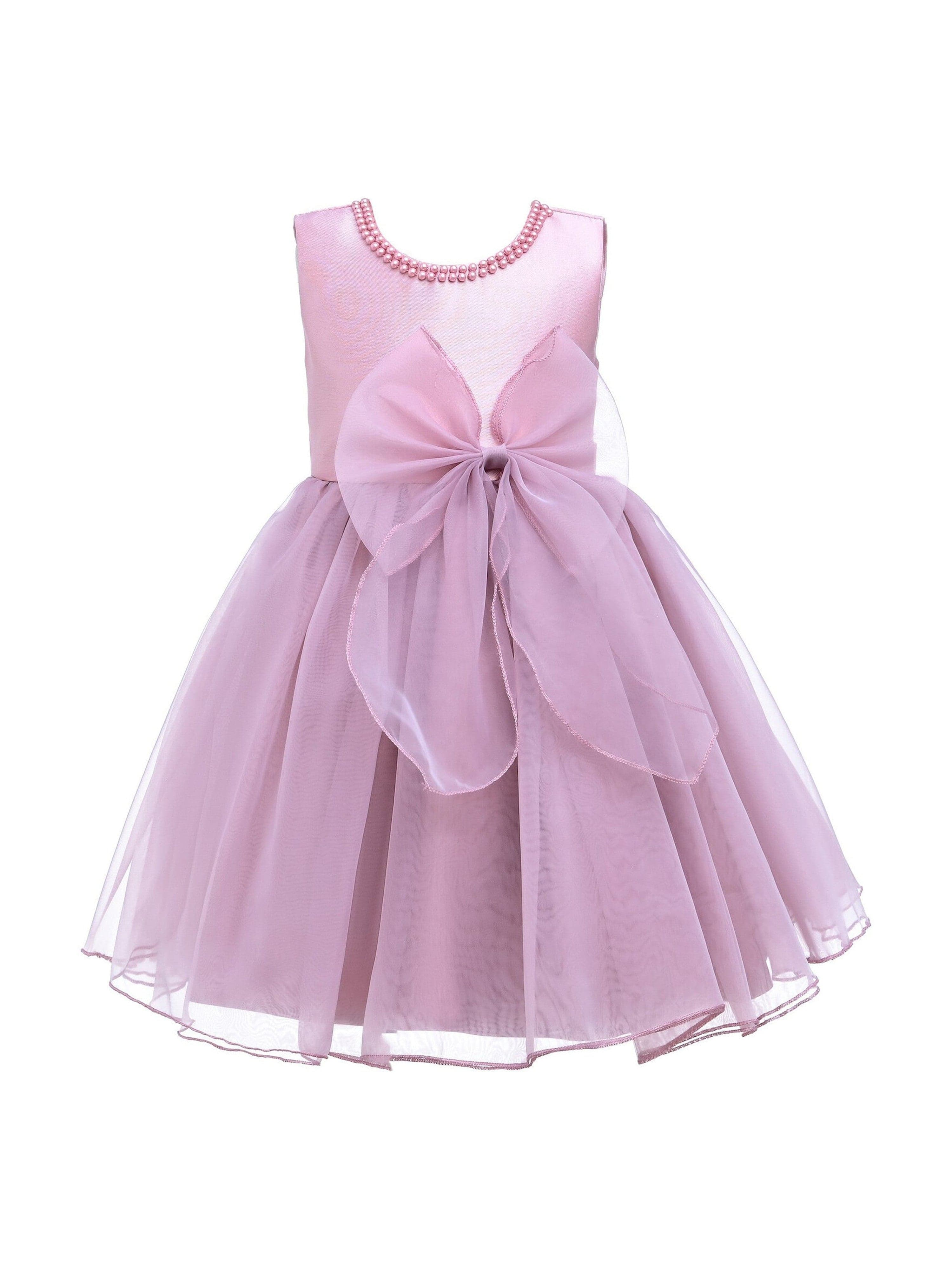 Pink Felice Tulle Bow Dress