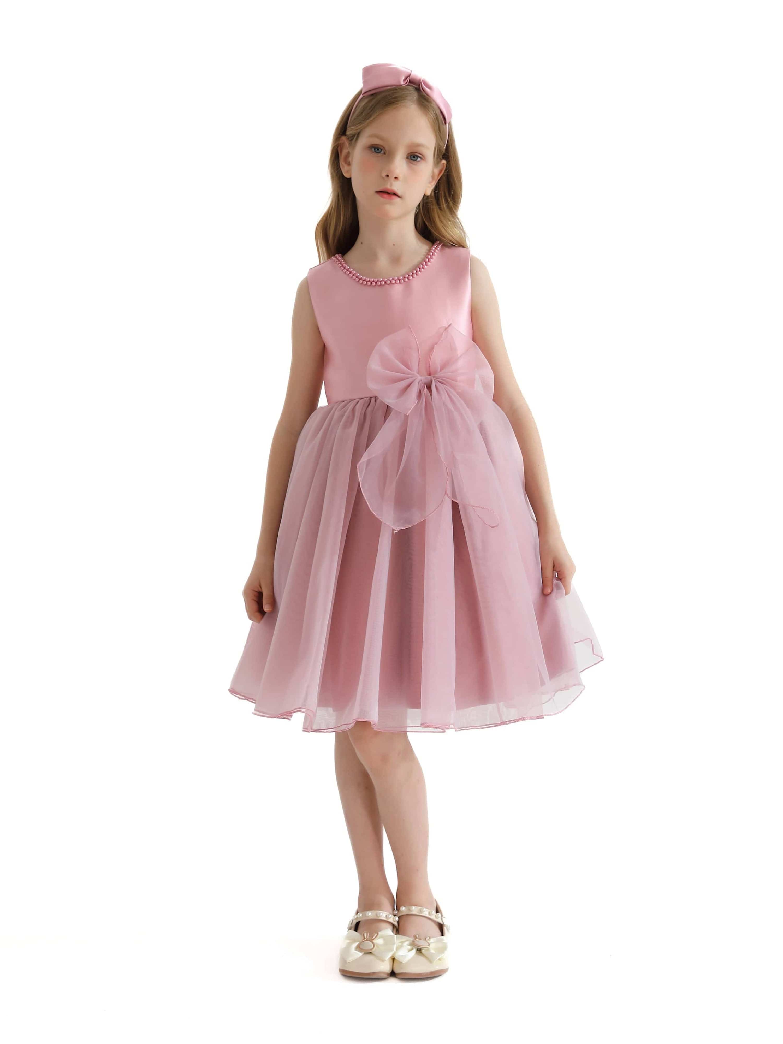 Pink Felice Tulle Bow Dress