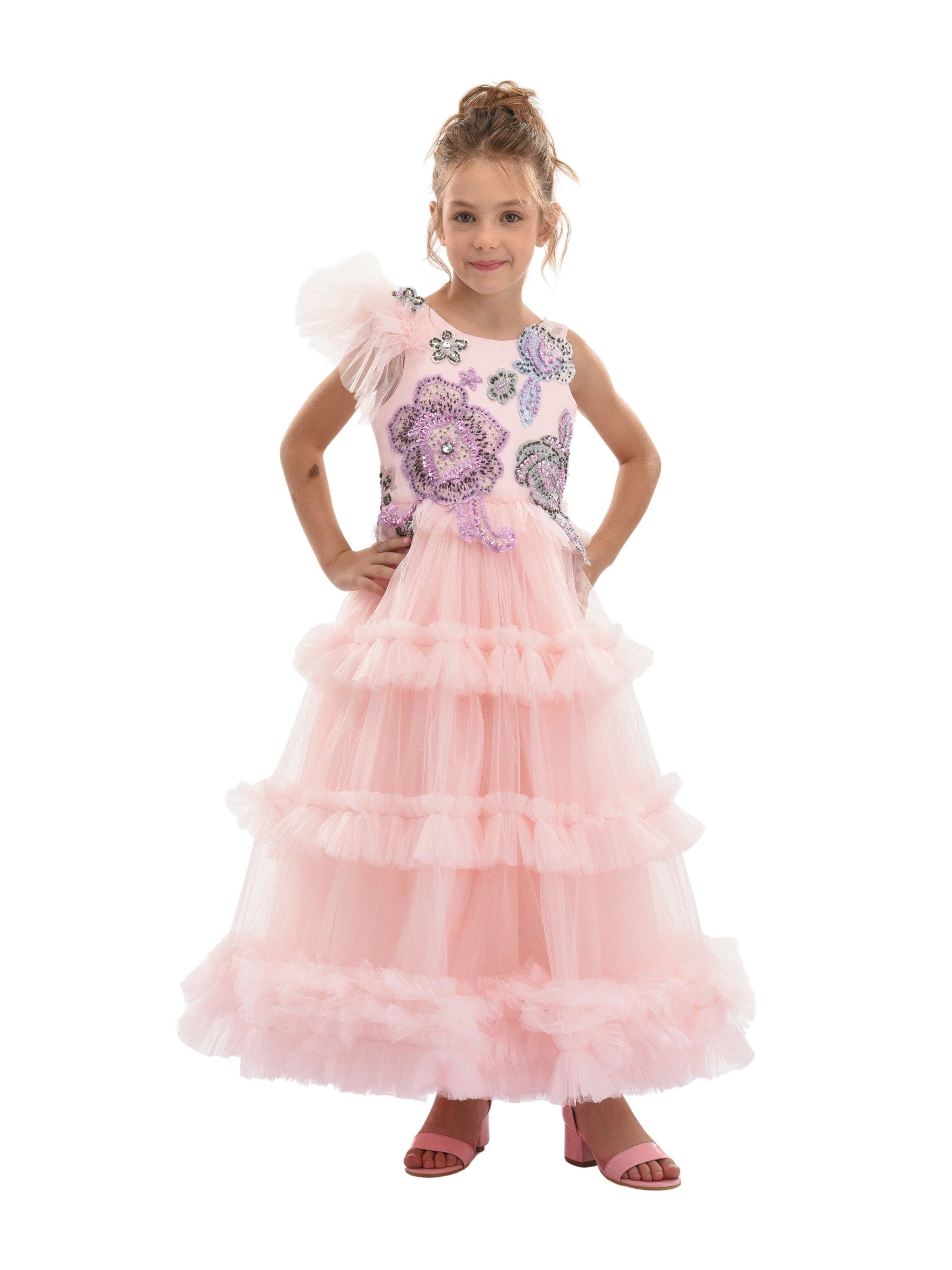 Pink Lilac Floral Dress