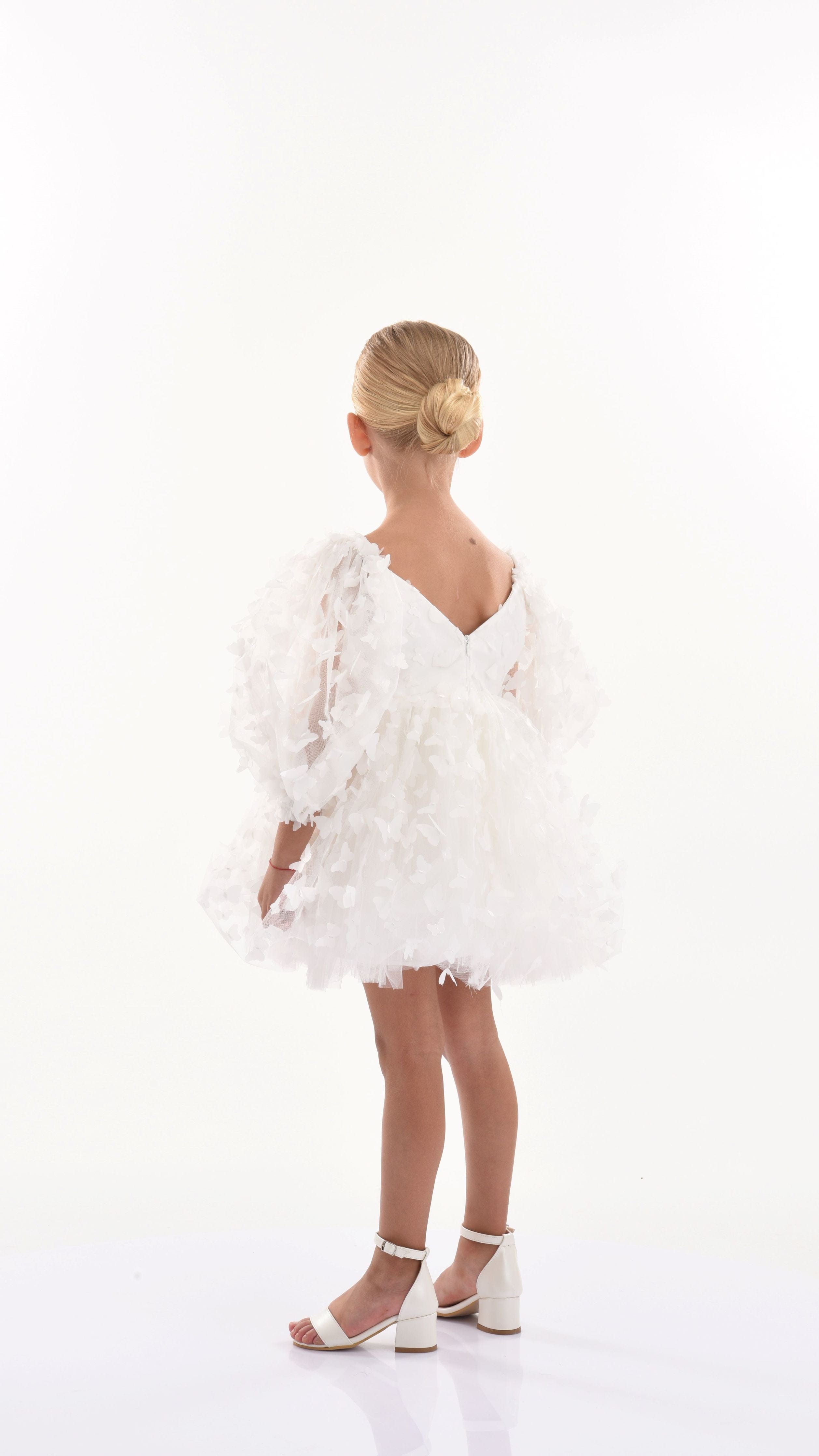 White Bell Mariposa Dress