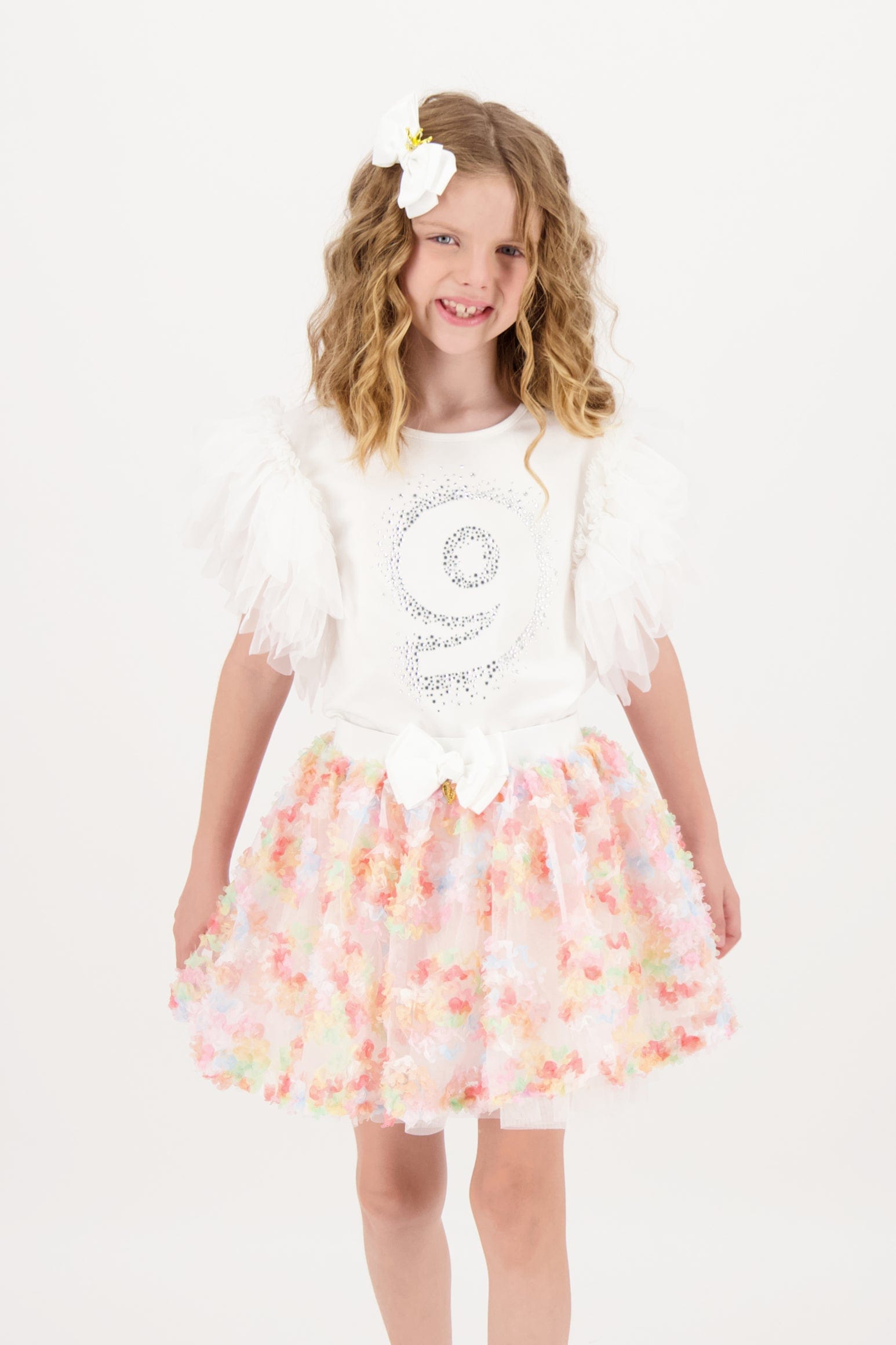 Angels Face Girls Blossom Skirt n Orange