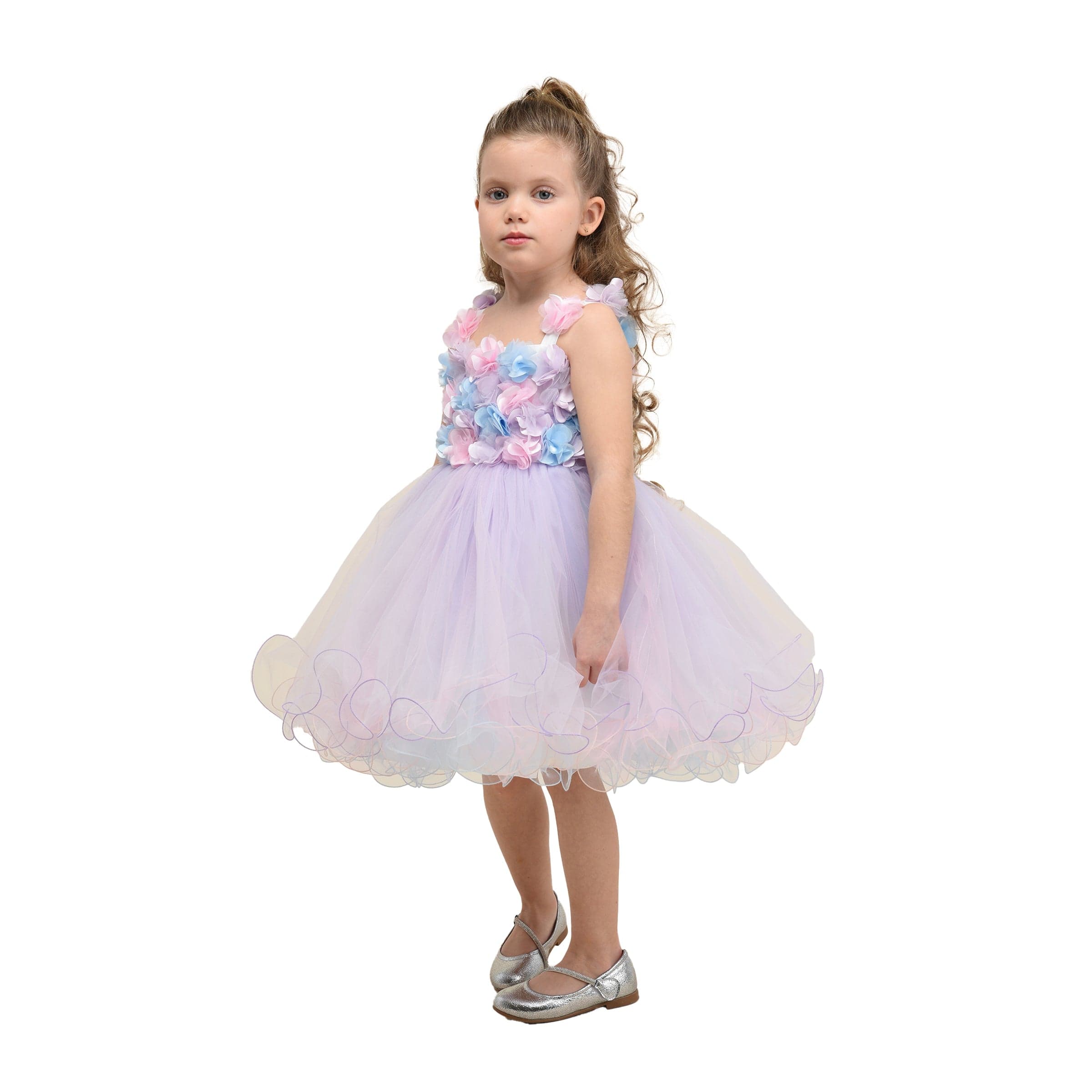 Lilac Rose Campanula Dress