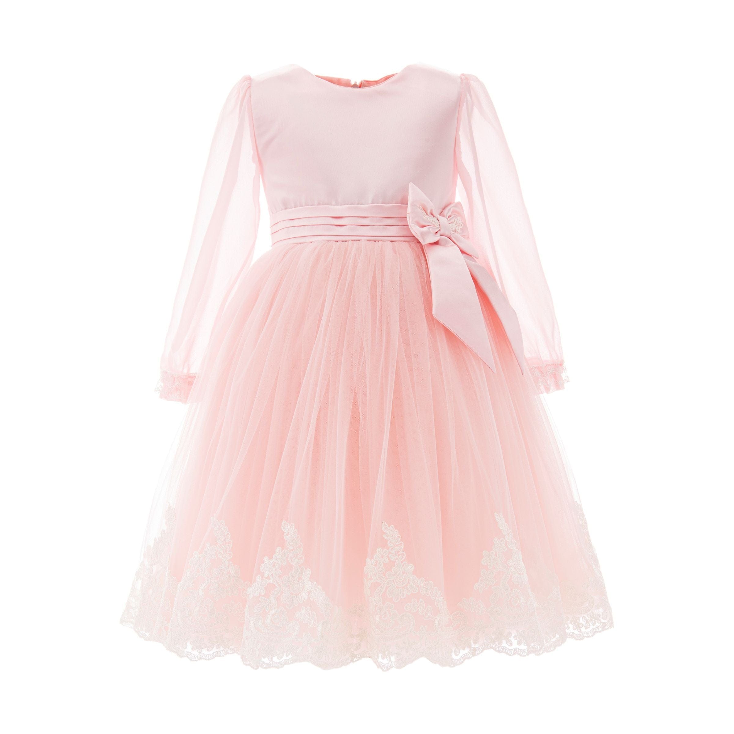 Pink Encina Victorian Bow Dress