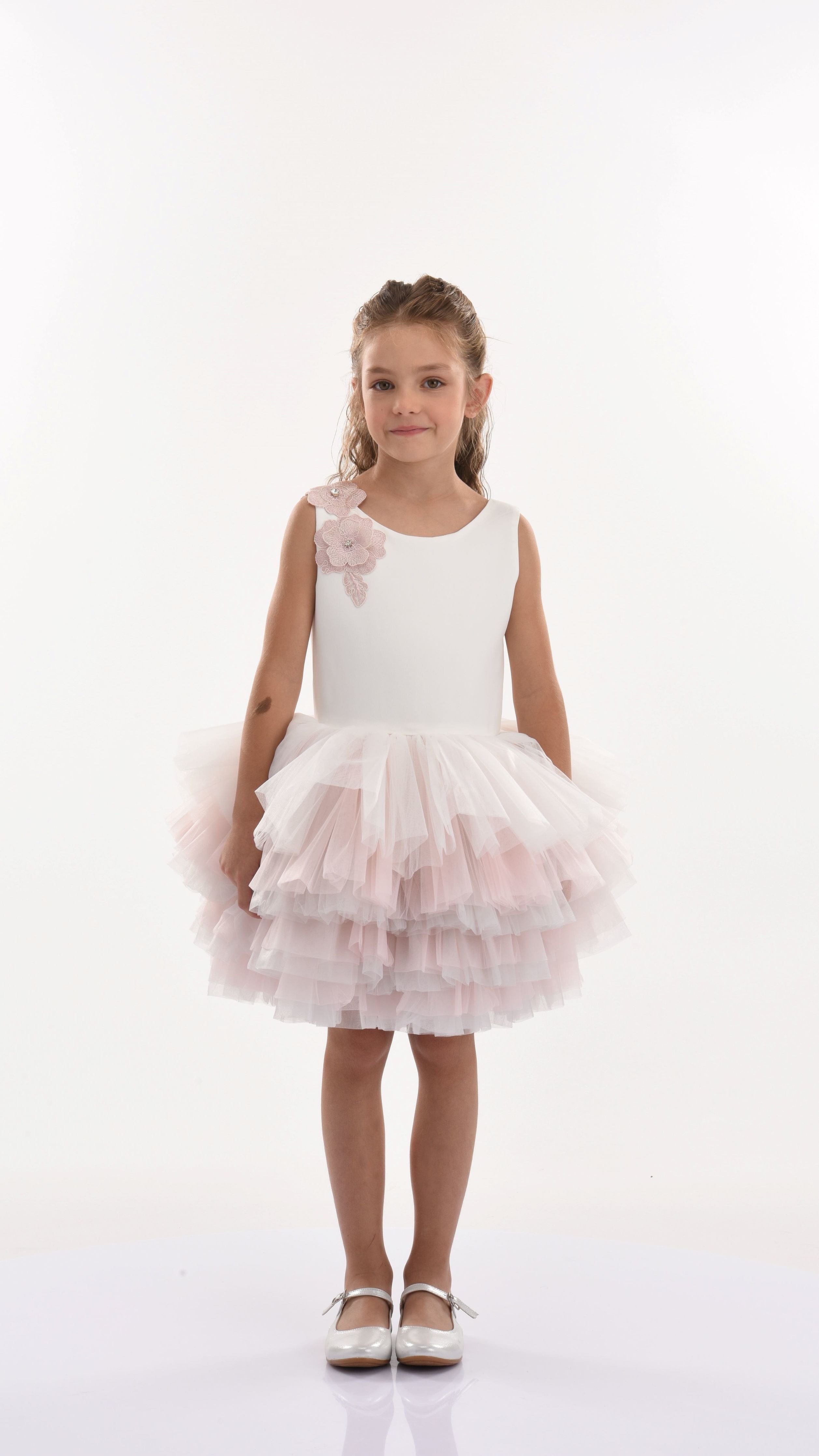 Pink Littlebrook Floral Tulle Dress