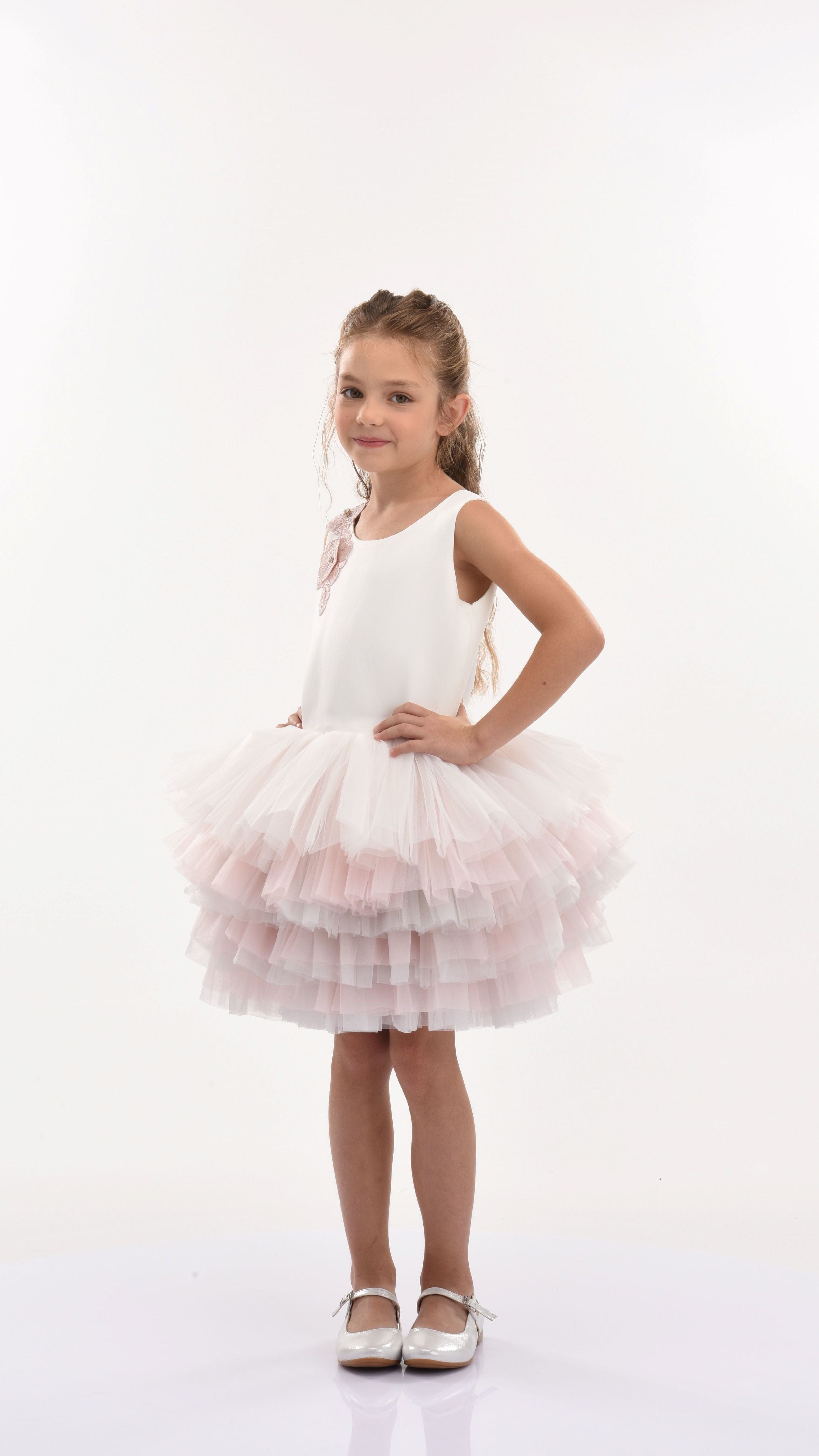 Pink Littlebrook Floral Tulle Dress