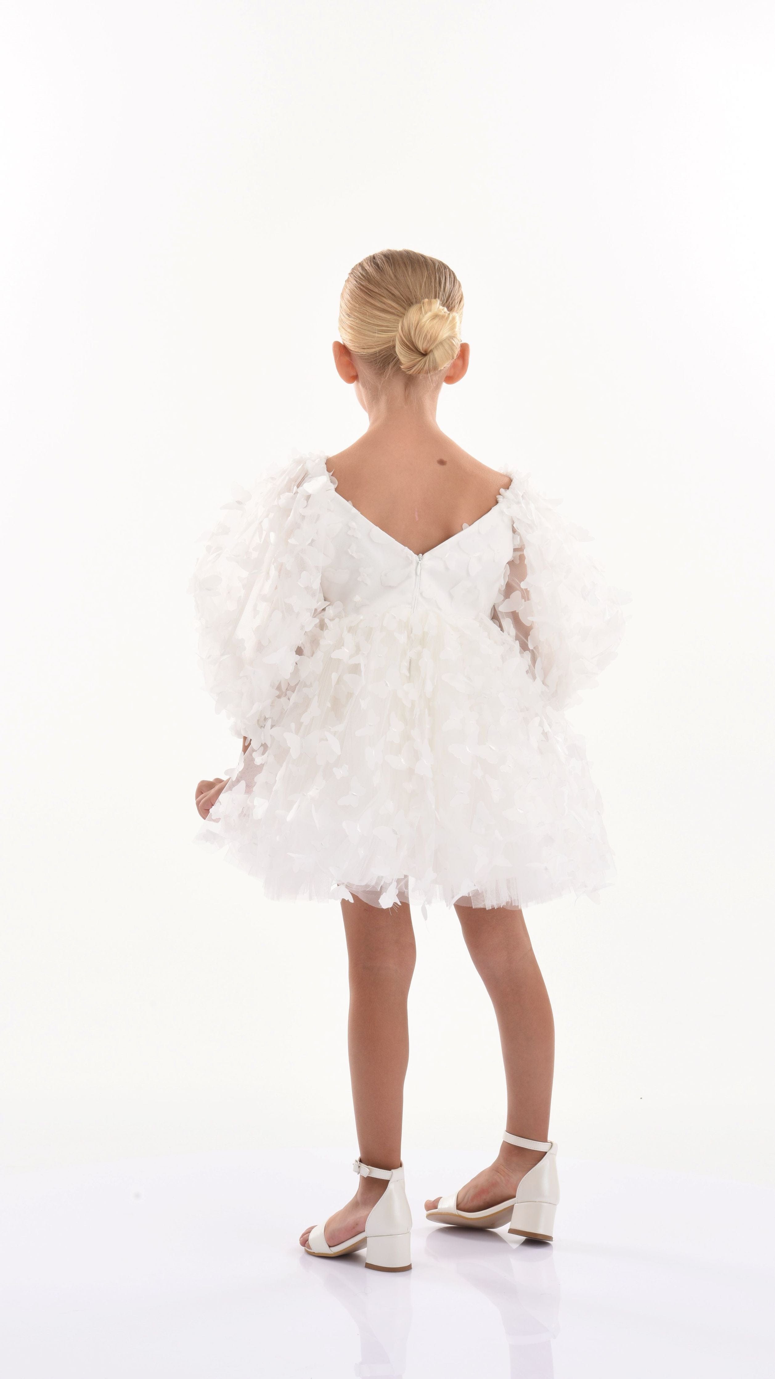 White Bell Mariposa Dress