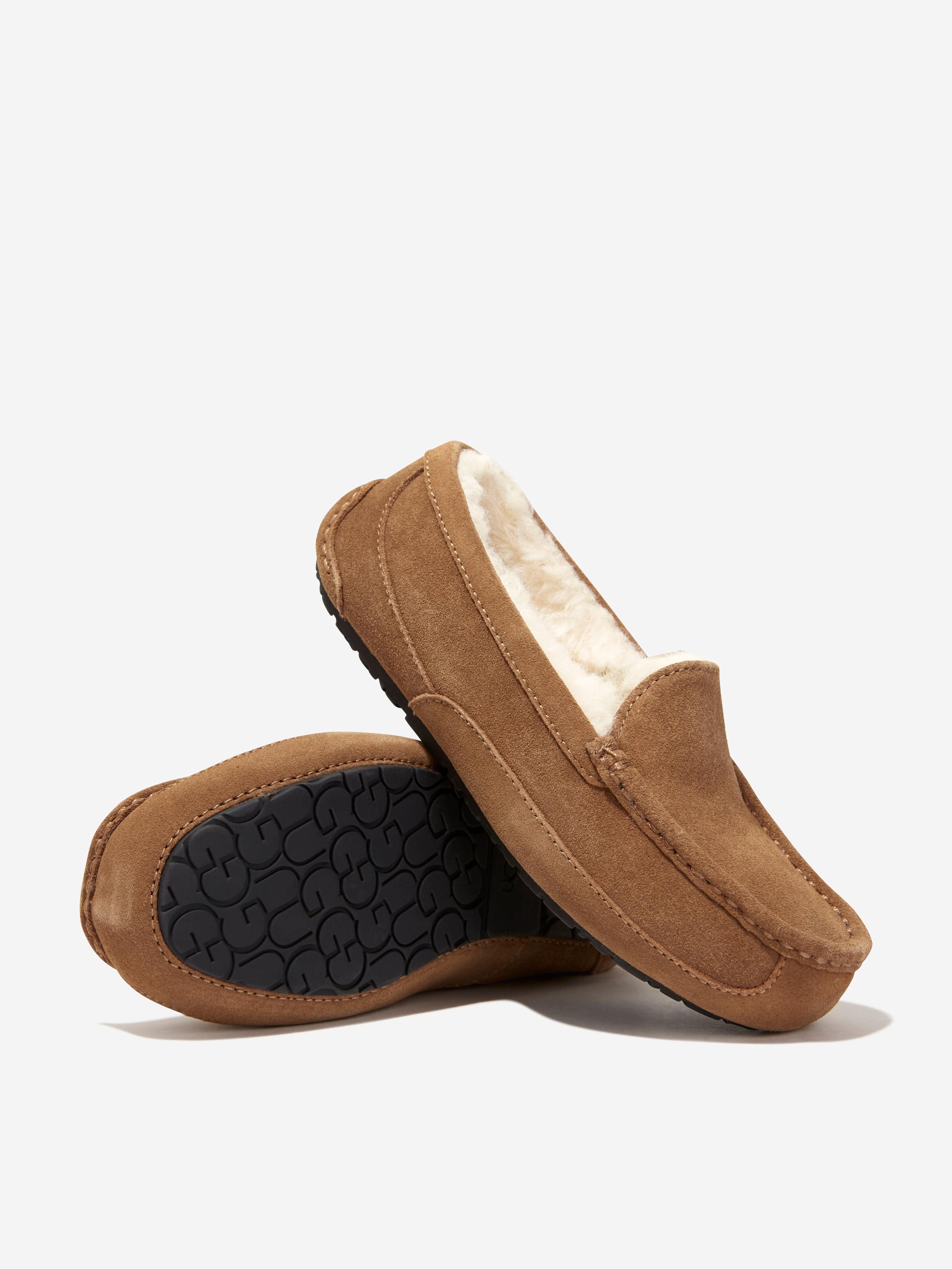 UGG Kids Ascot Slippers in Brown