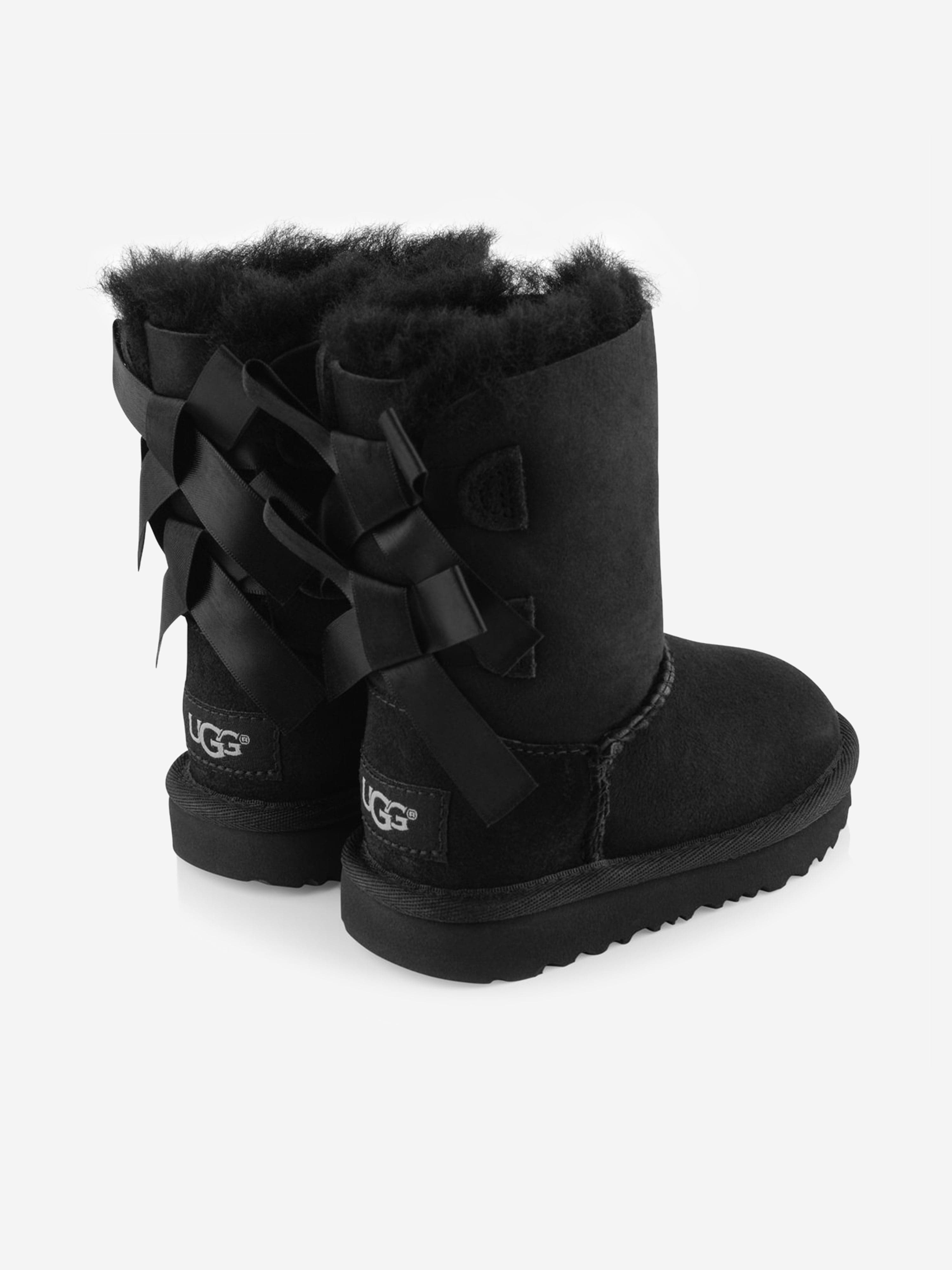 UGG Girls Suede Bailey Bow II Boots