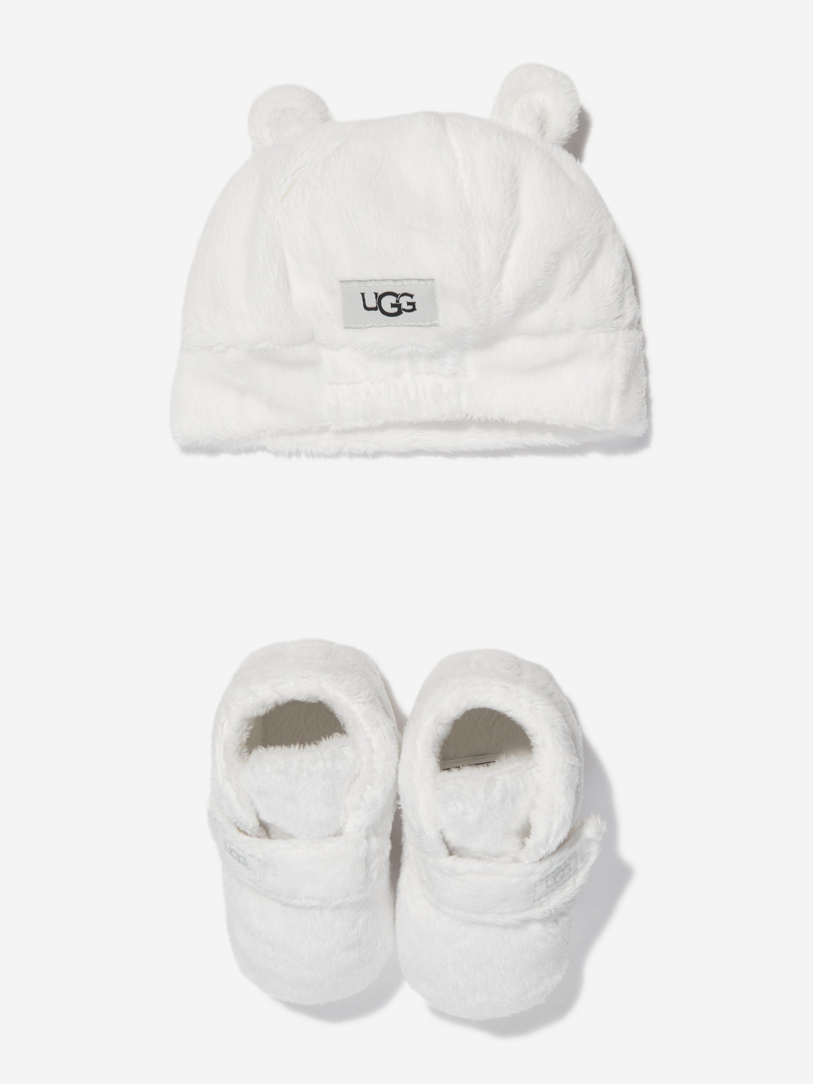 UGG Baby Bixbee Booties And Beanie Gift Set