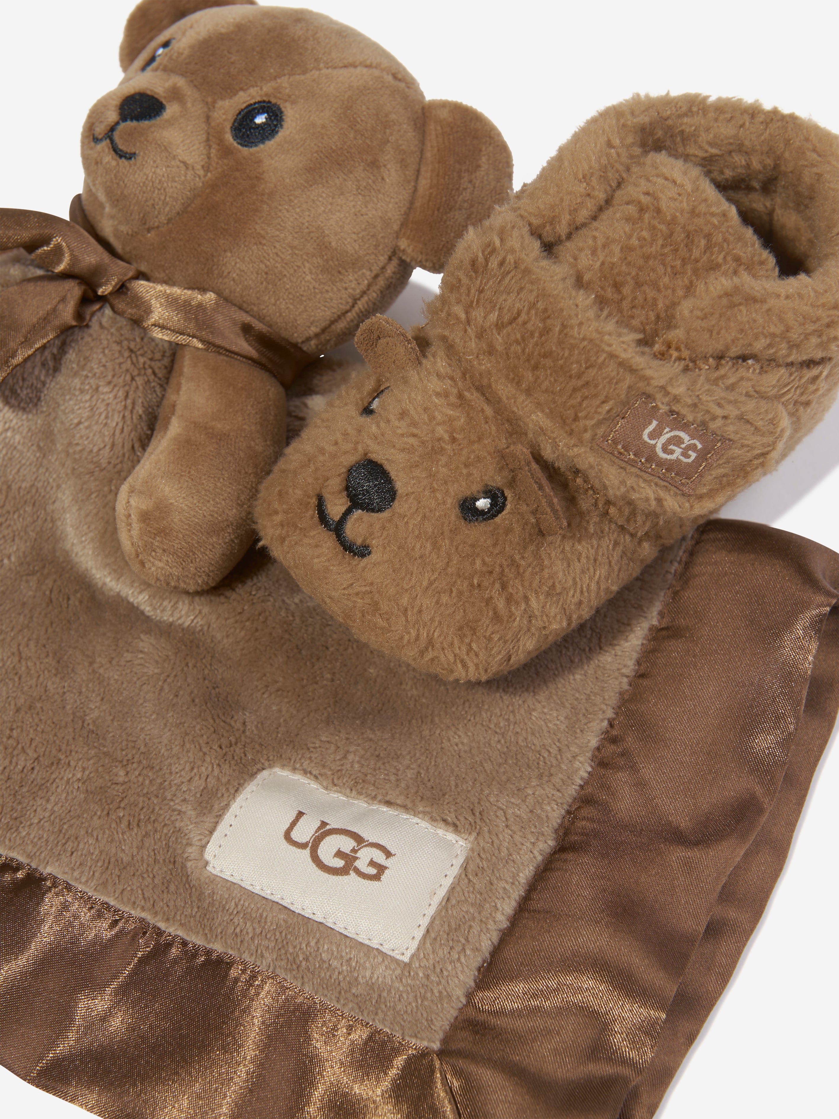 UGG Baby Bixbee Booties And Comforter Gift Set