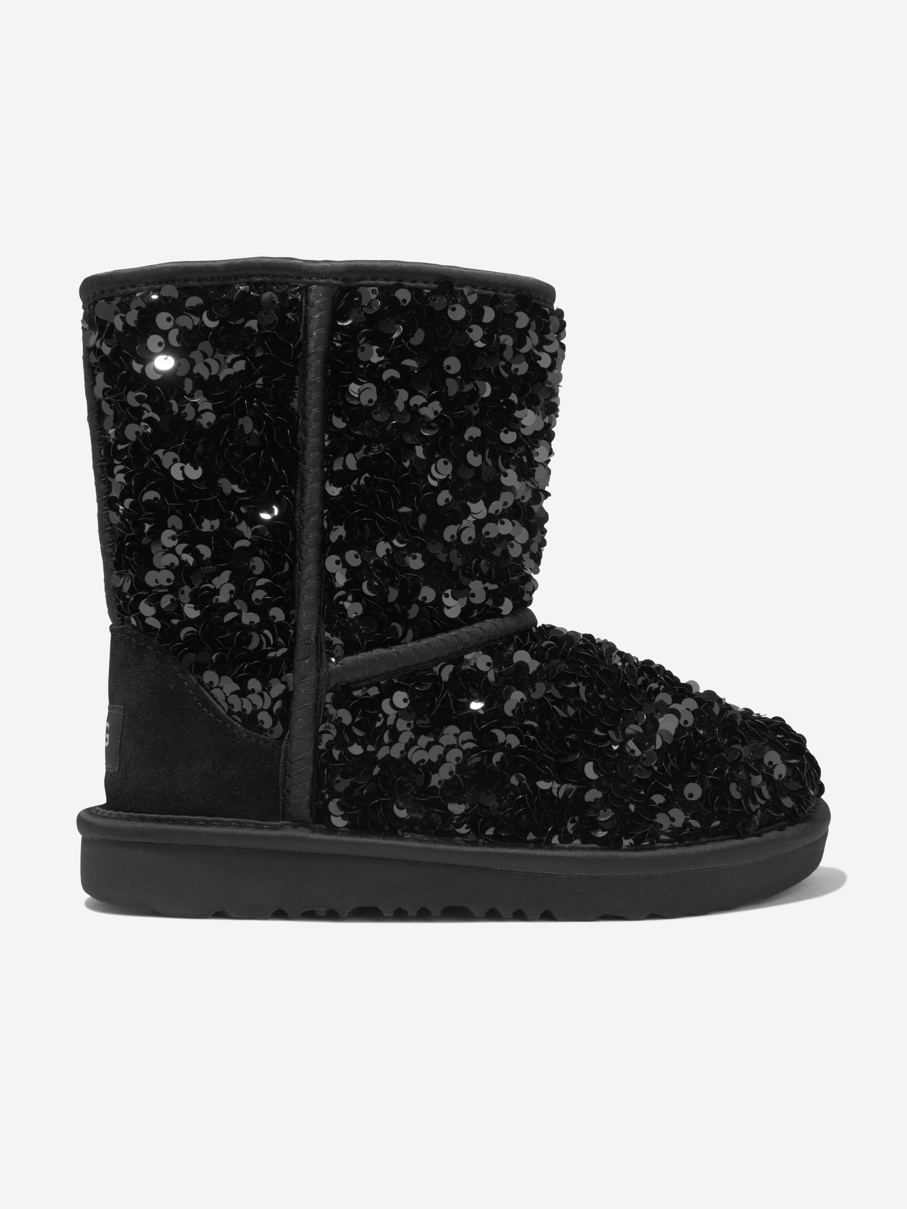 UGG Girls Classic Short Chunky Sequin Boots