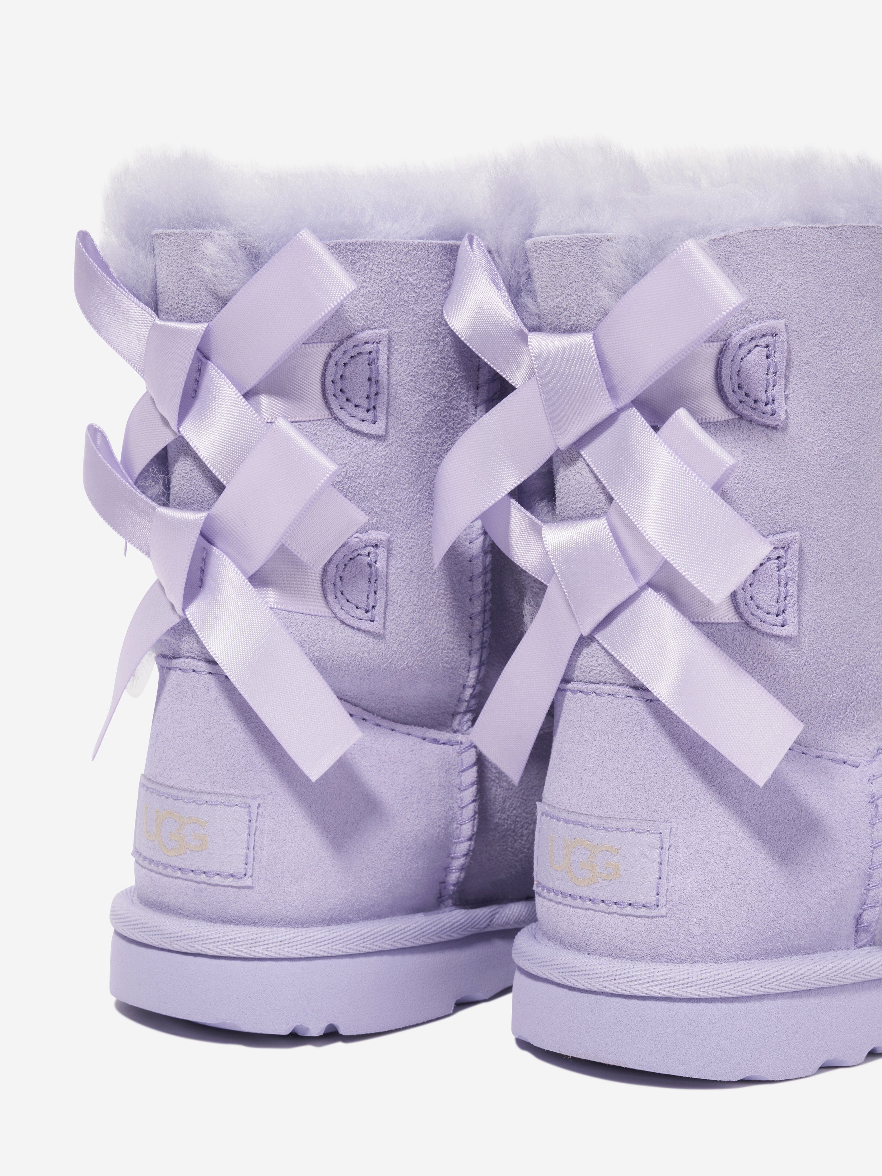 UGG Girls Bailey Bow II Boots in Purple