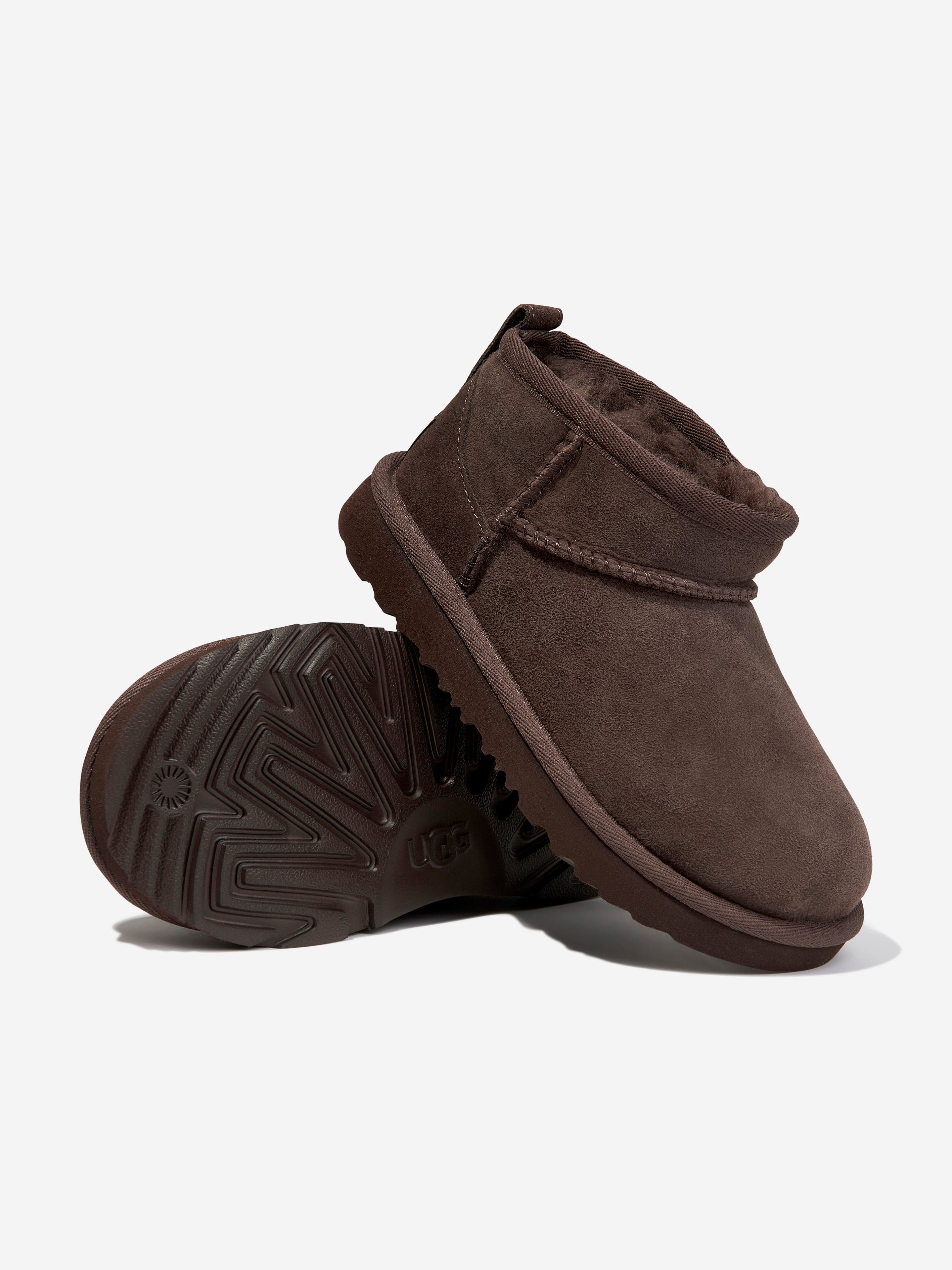 UGG Kids Classic Ultra Mini Boots in Brown