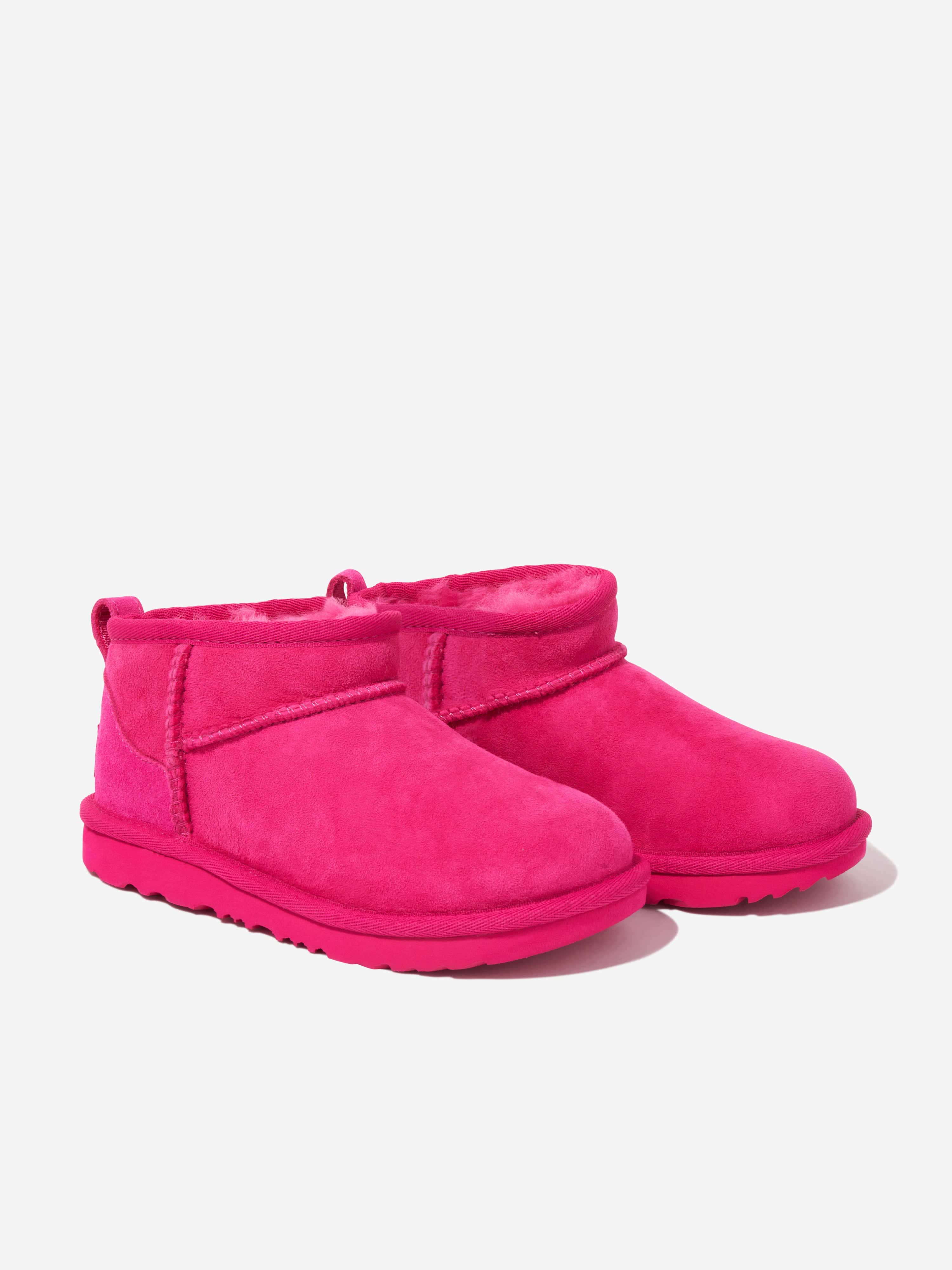 UGG Girls Classic Ultra Mini Boots in Pink