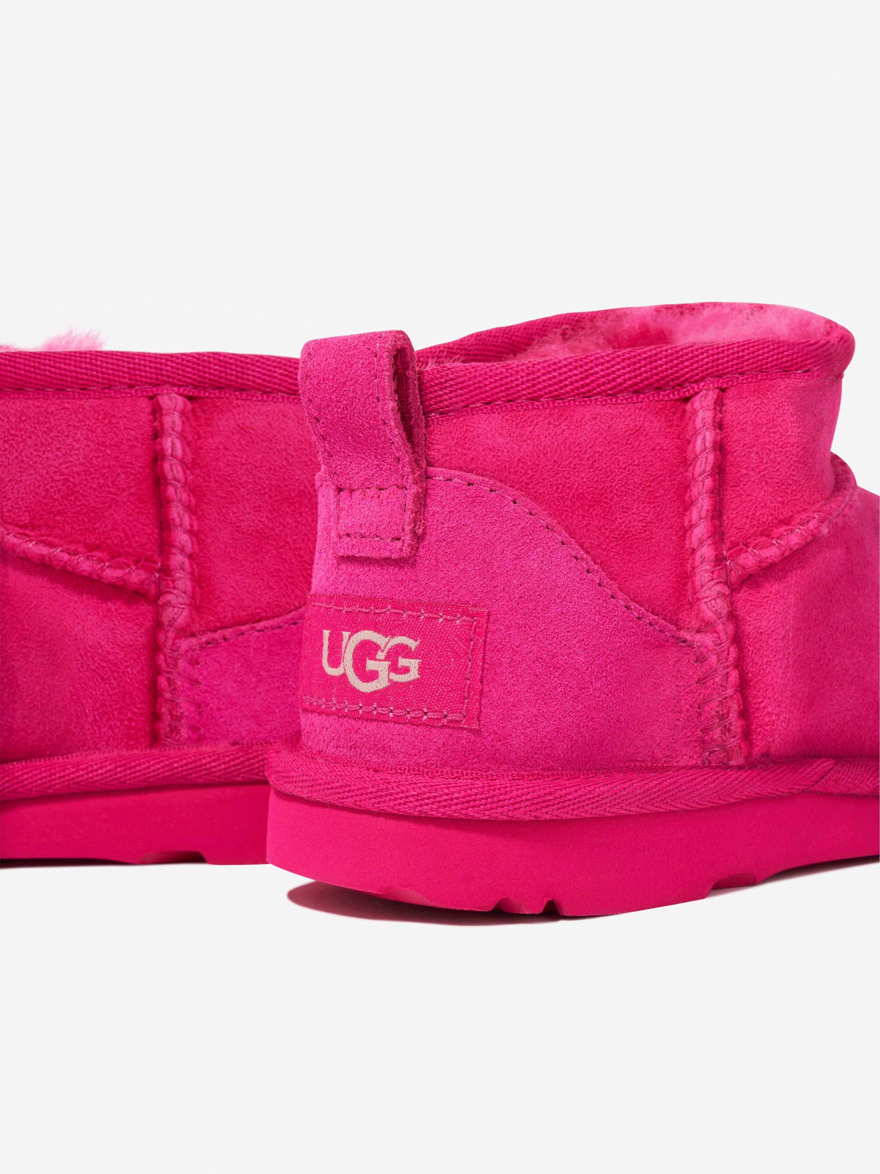 UGG Girls Classic Ultra Mini Boots in Pink