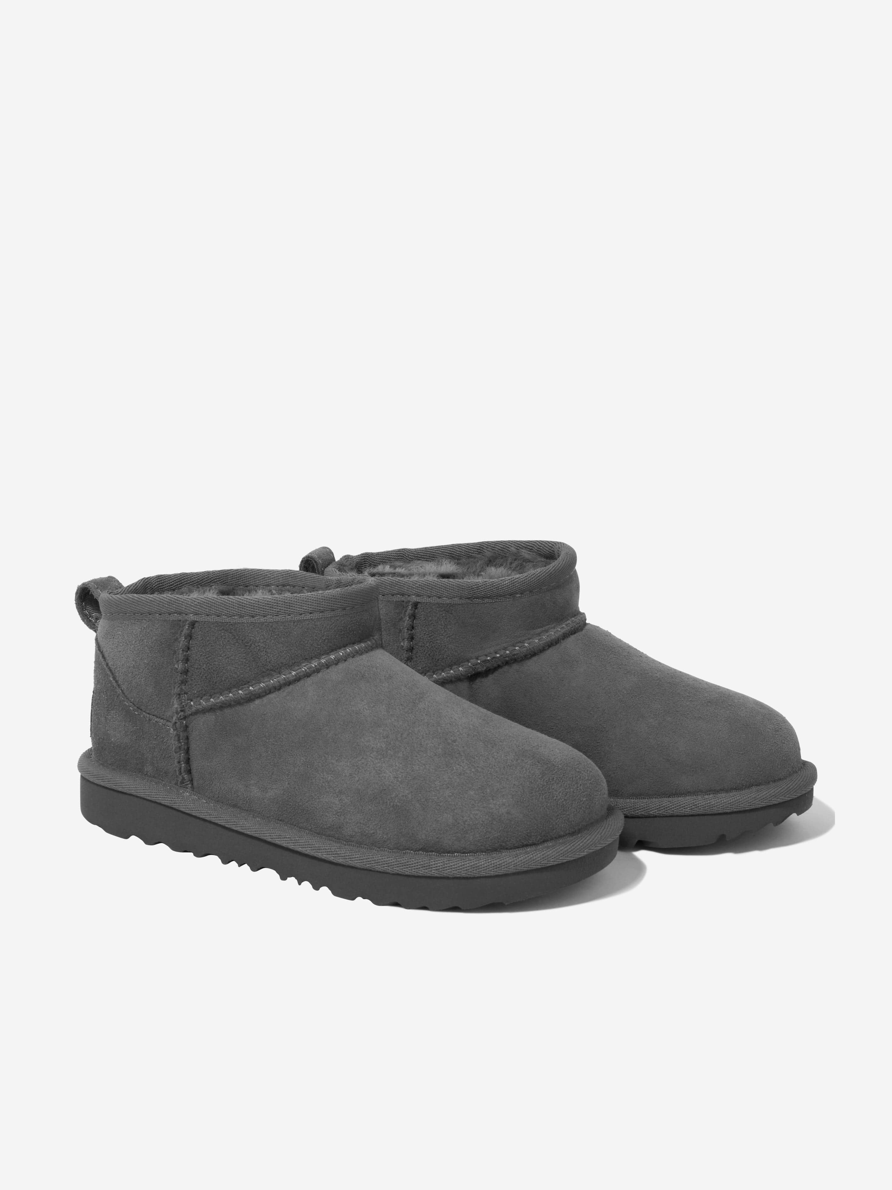 UGG Kids Classic Ultra Mini Boots in Grey