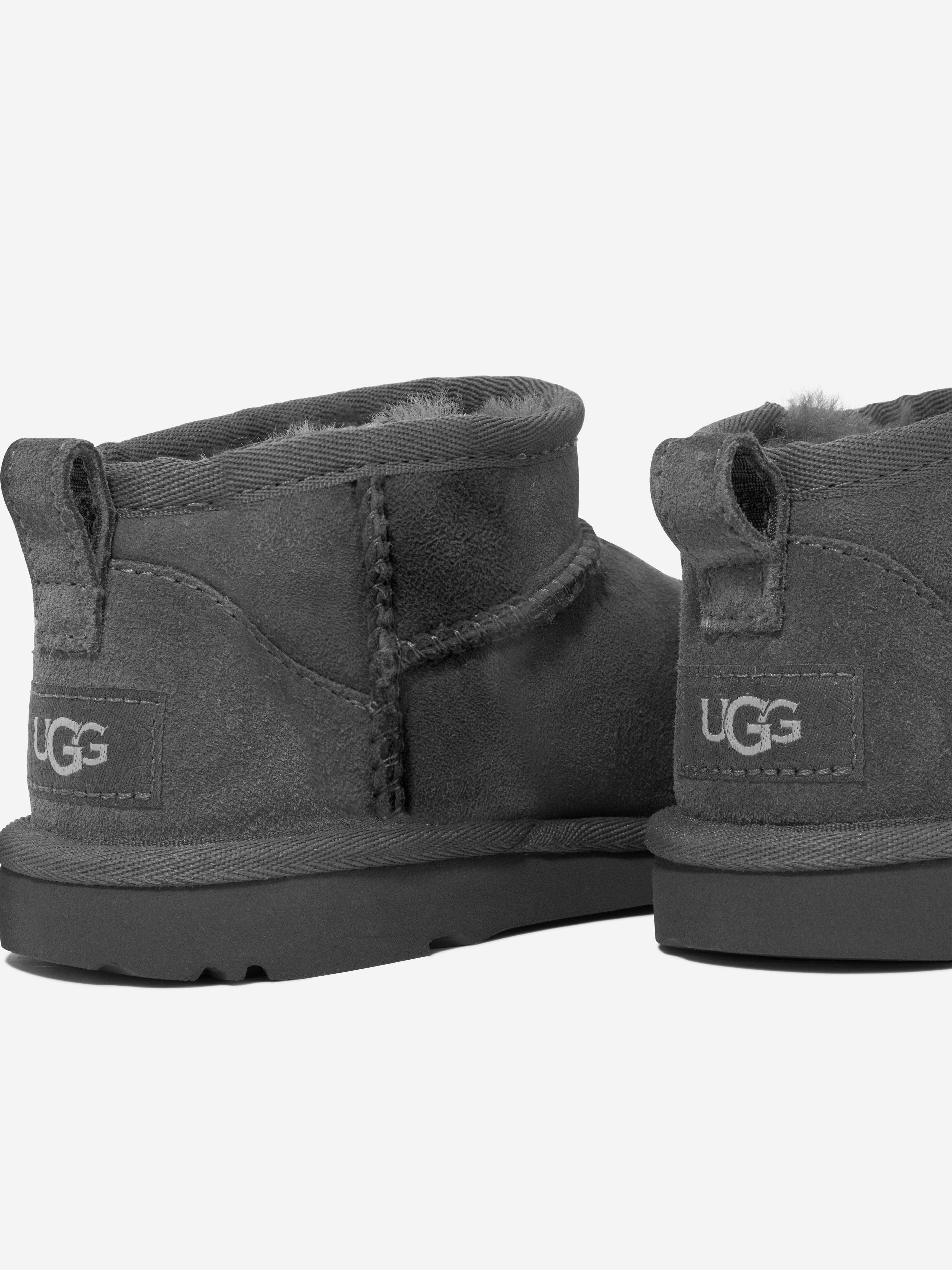 UGG Kids Classic Ultra Mini Boots in Grey