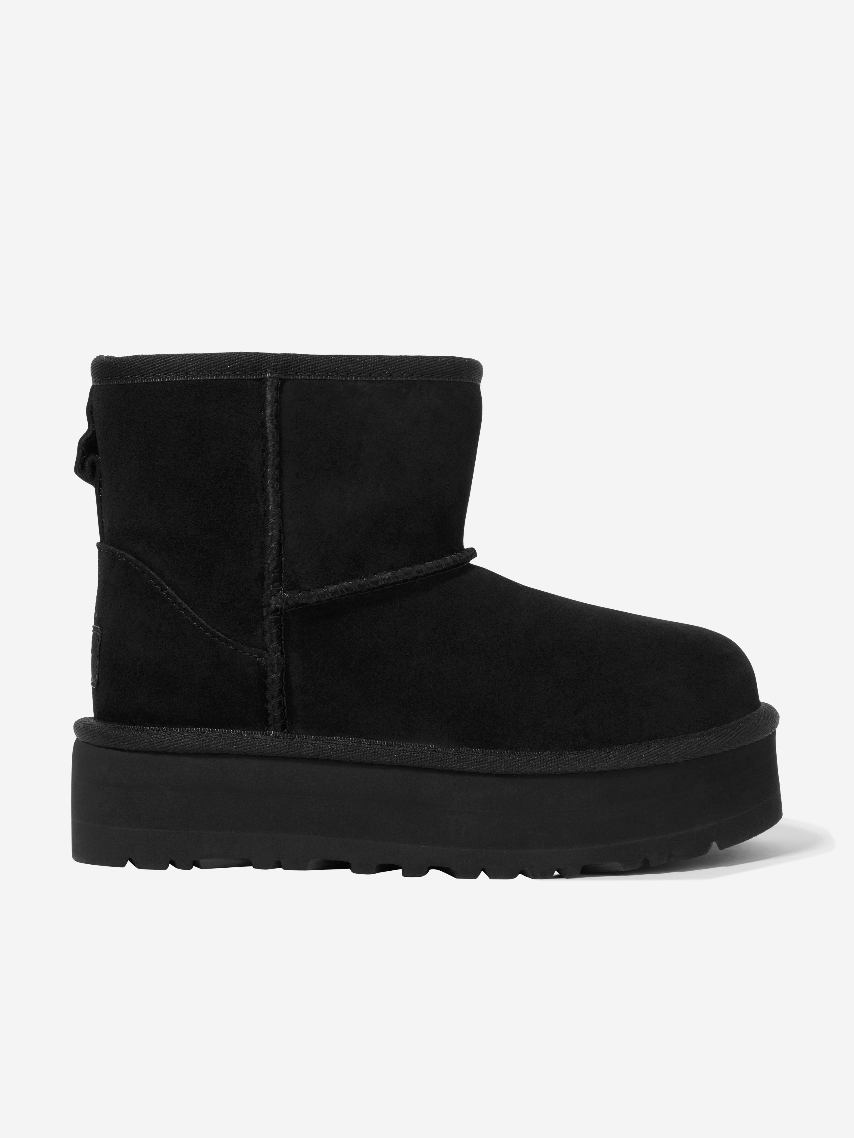 UGG Girls Classic Mini Platform Boots in Black