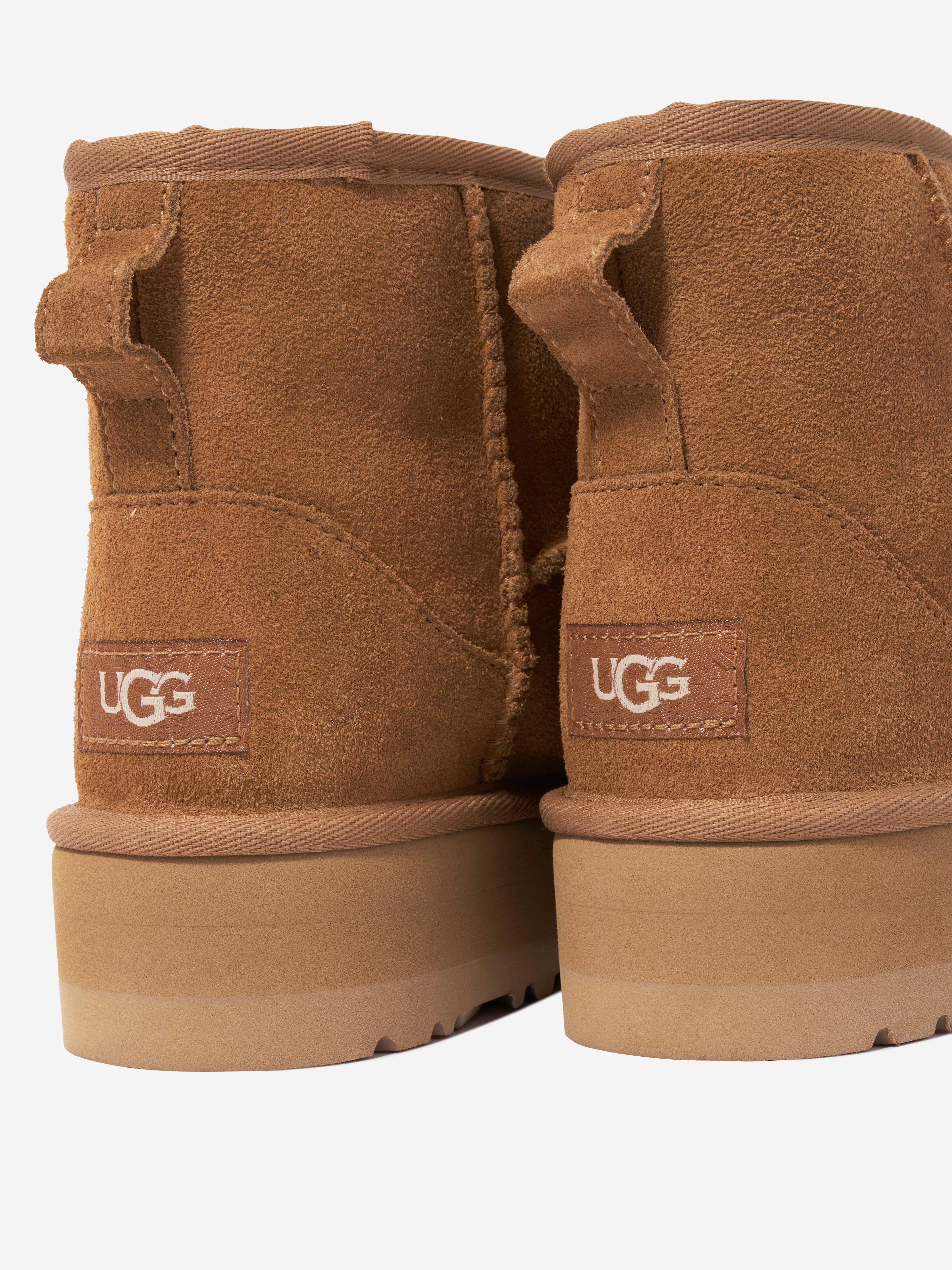 UGG Girls Classic Mini Platform Boots in Brown