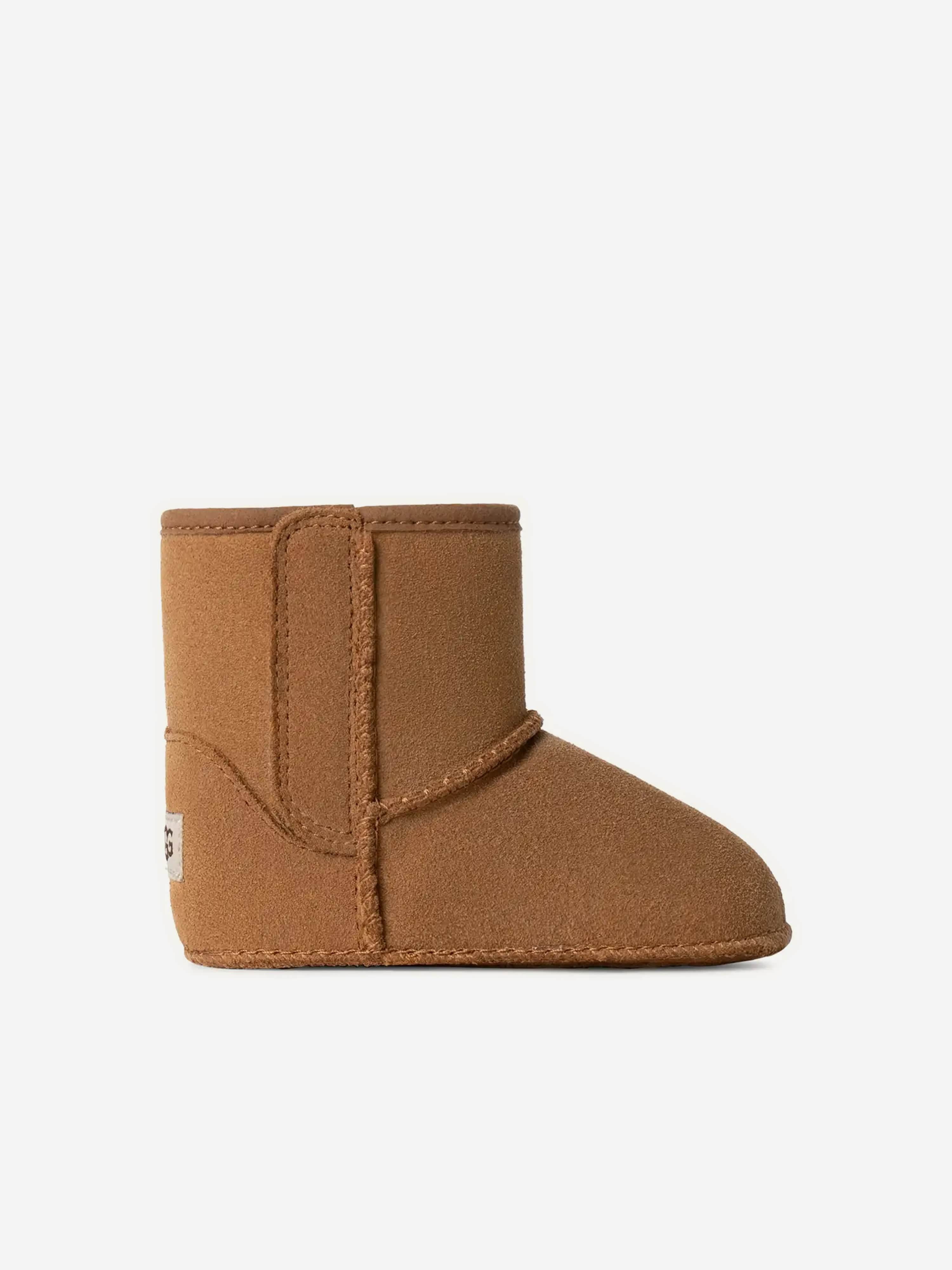 UGG Baby Classic Boots and Lovey Gift Set in Brown