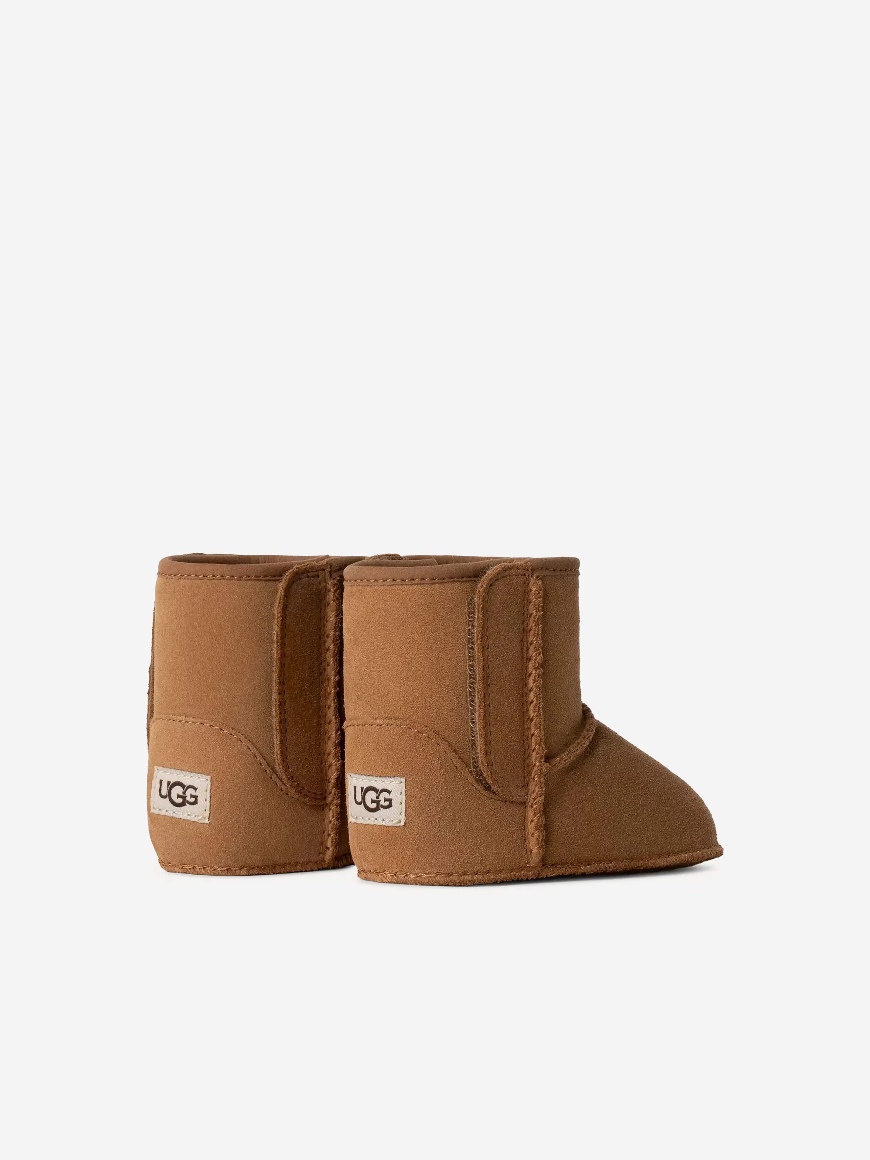 UGG Baby Classic Boots and Lovey Gift Set in Brown