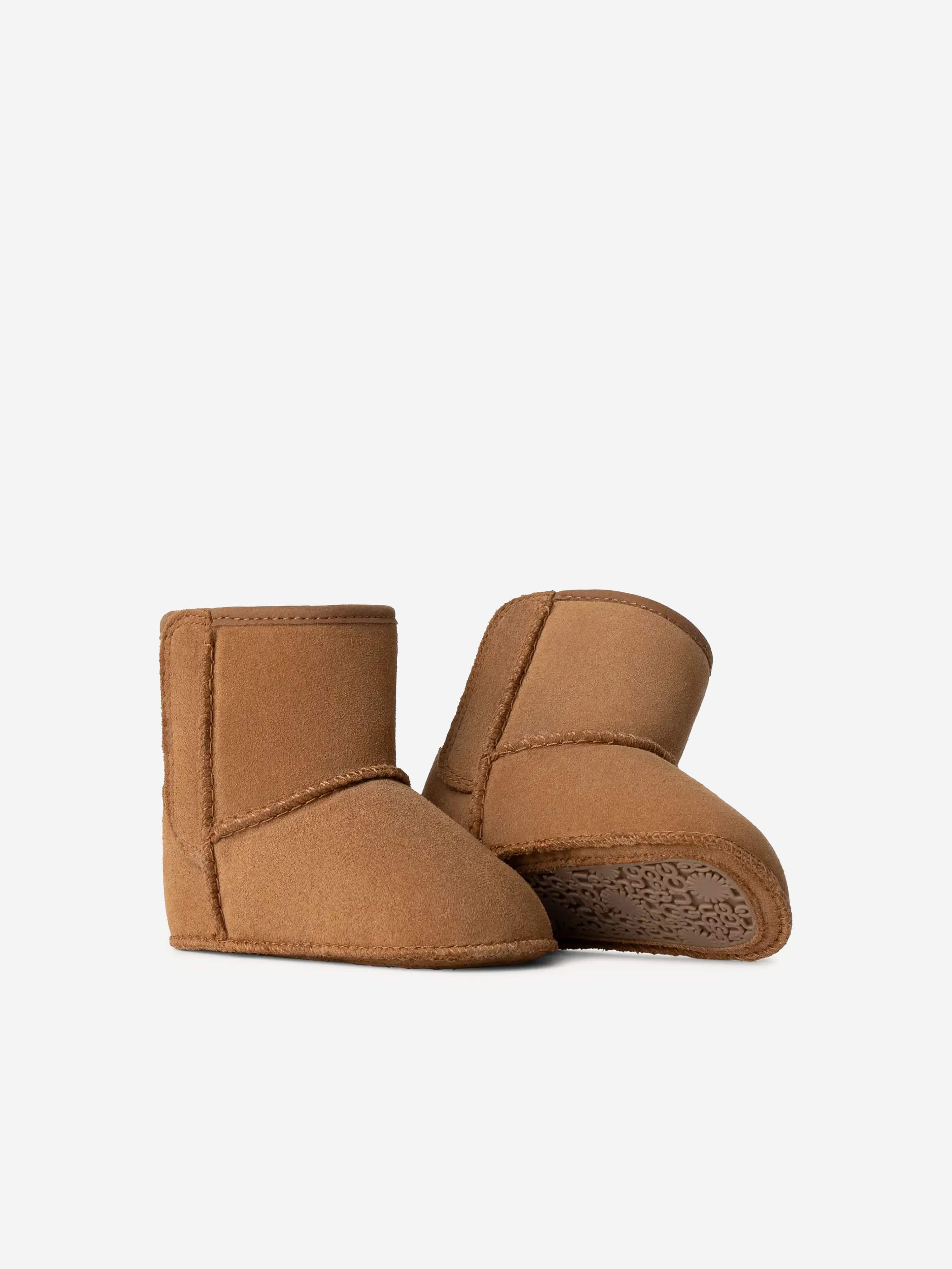 UGG Baby Classic Boots and Lovey Gift Set in Brown