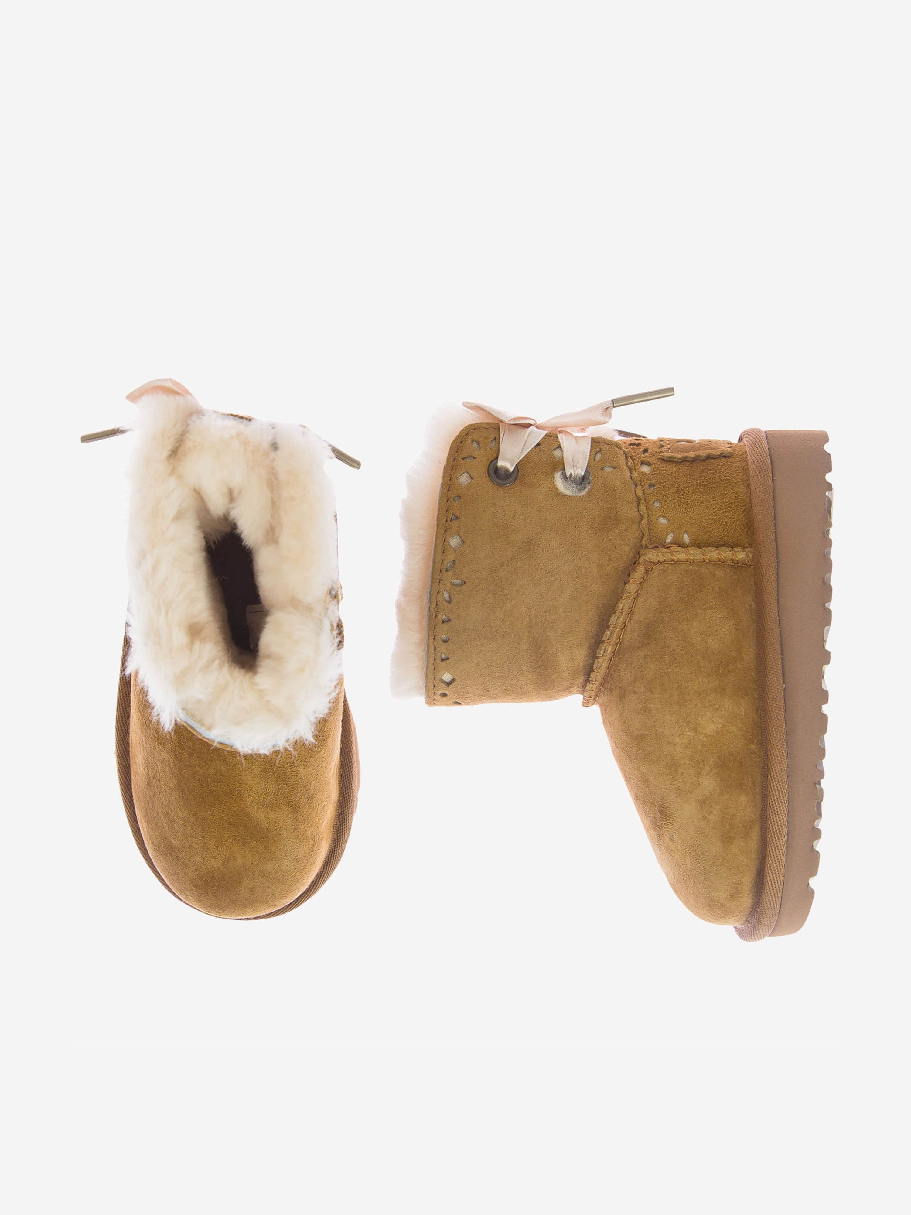 UGG AUSTRALIA SHEEPSKIN DIXI FLORA BOOTS