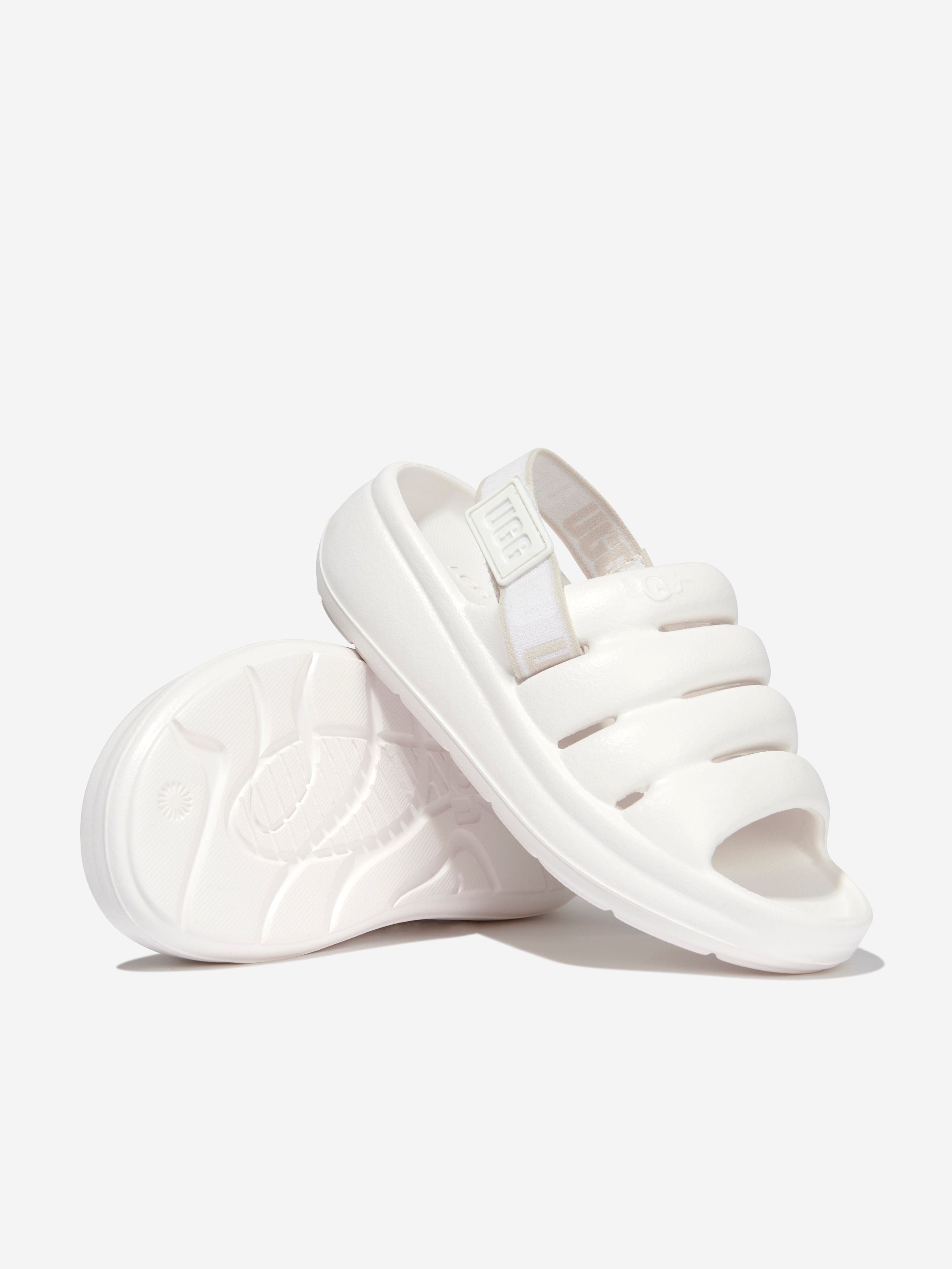 UGG Girls Sport Yeah Sandals in White