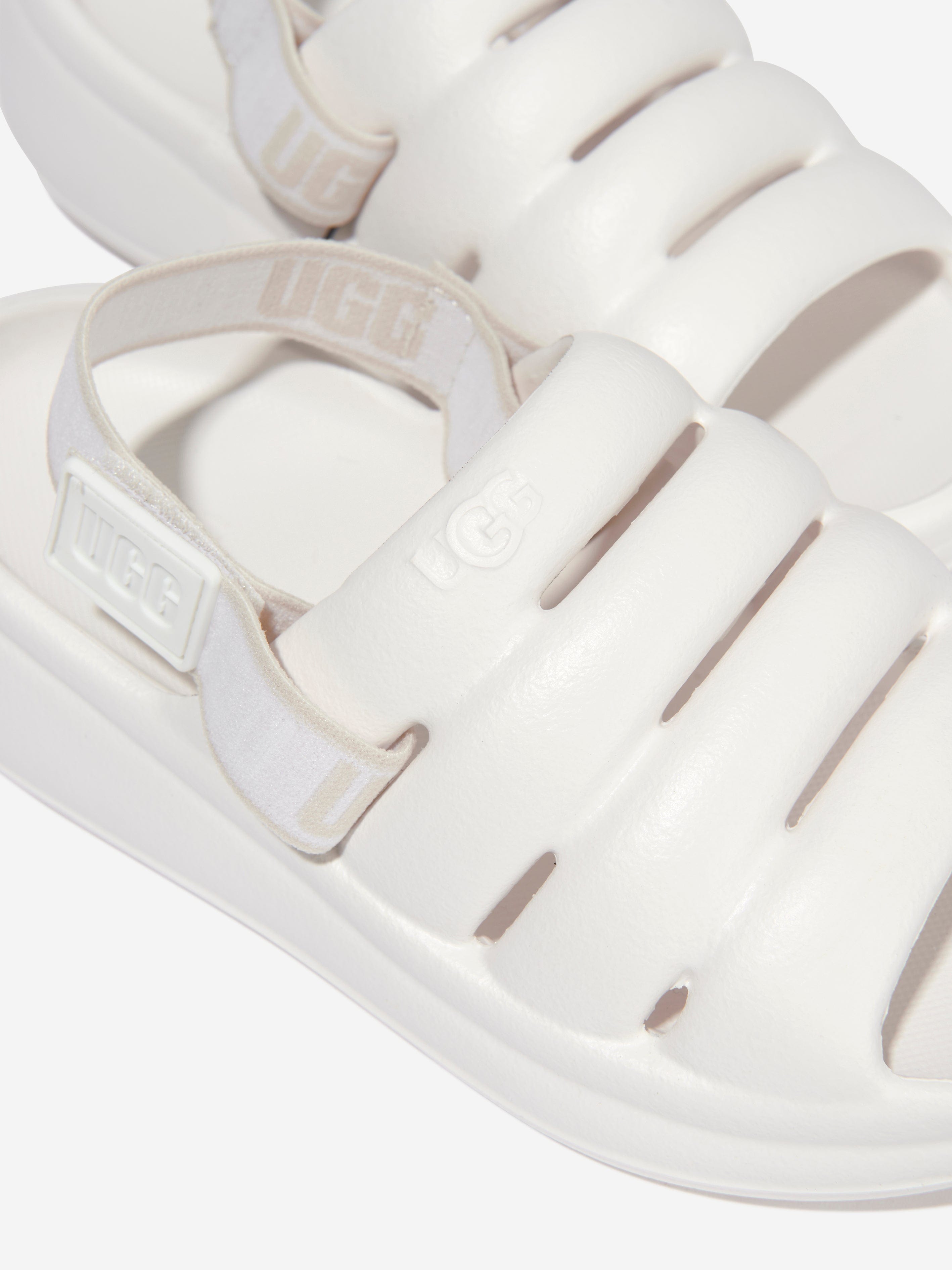 UGG Girls Sport Yeah Sandals in White