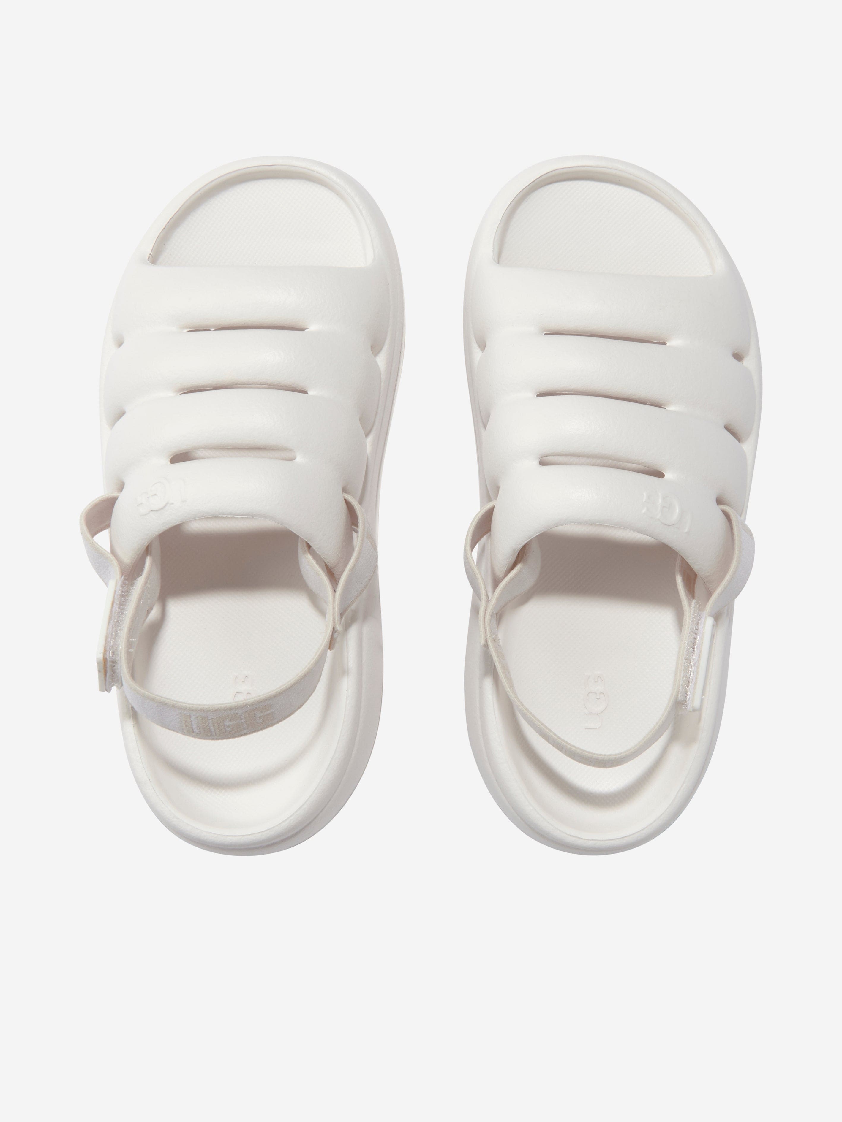 UGG Girls Sport Yeah Sandals in White