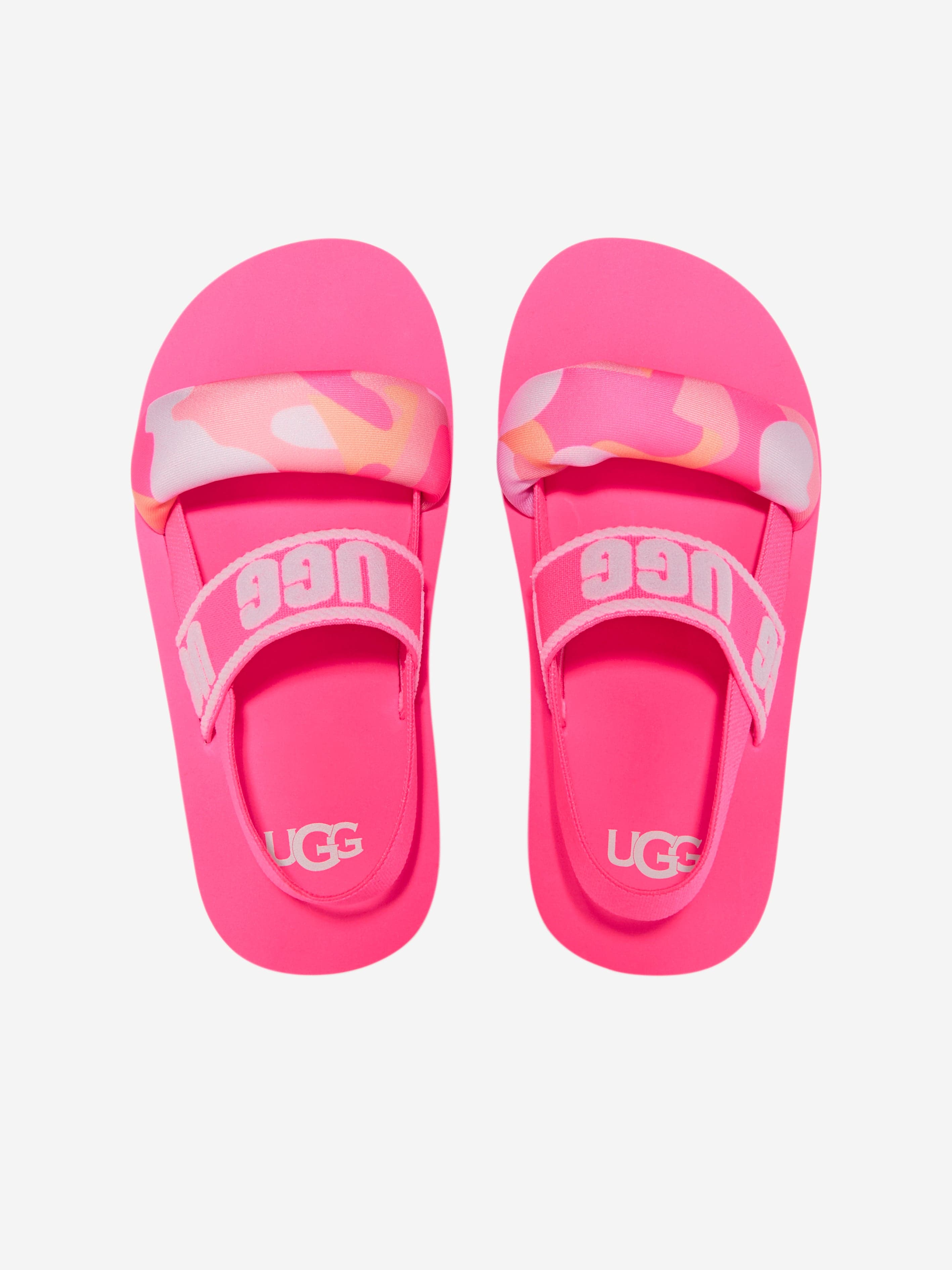 UGG Girls Zuma Sling Camopop Sandals in Pink