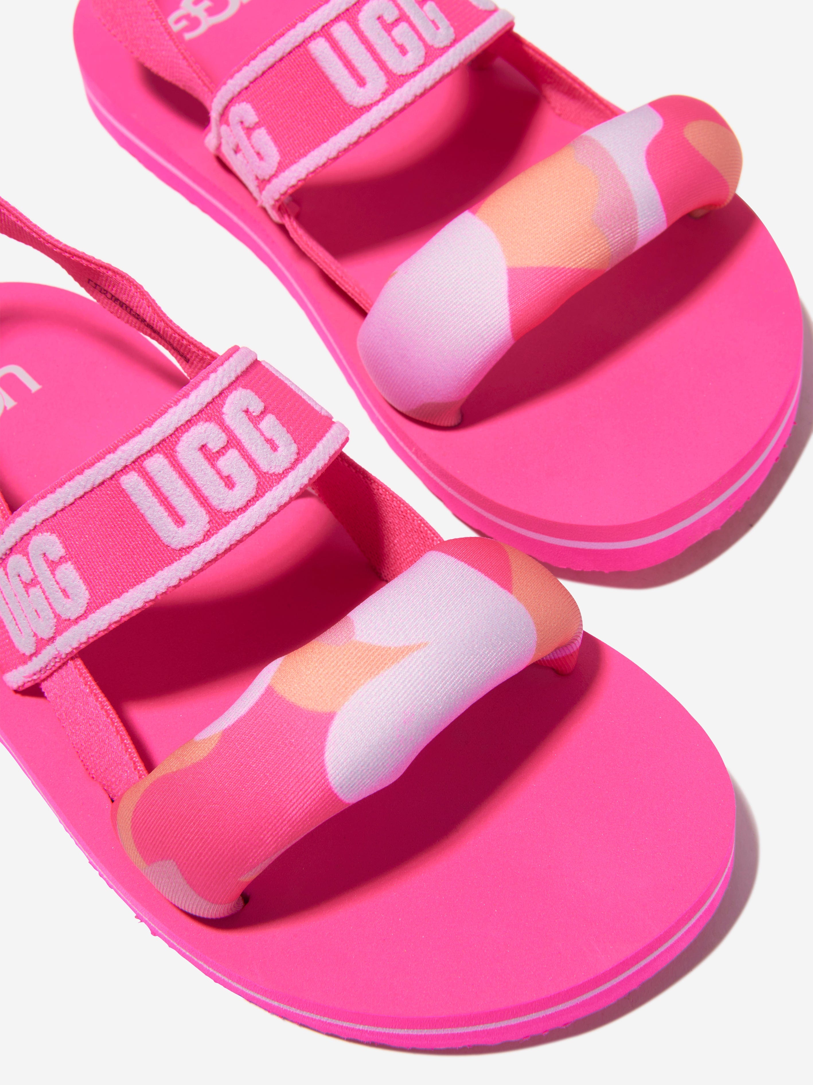 UGG Girls Zuma Sling Camopop Sandals in Pink