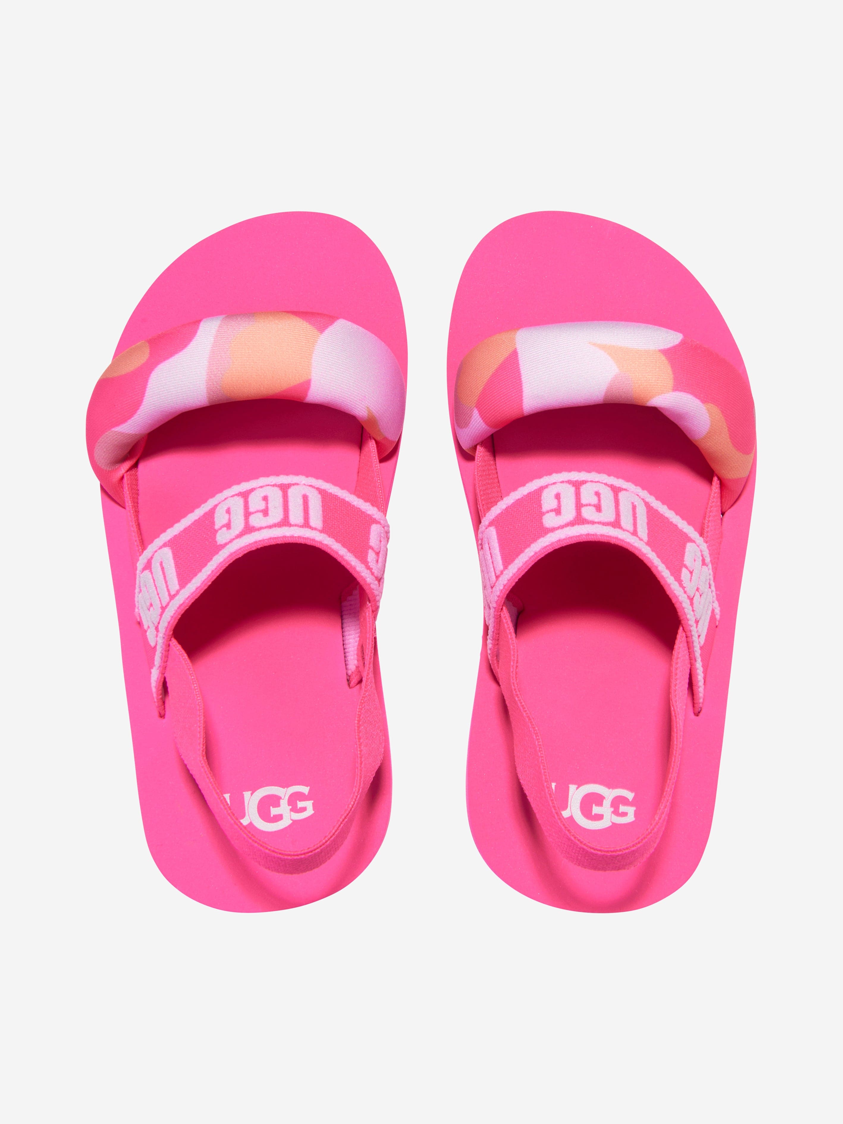 UGG Girls Zuma Sling Camopop Sandals in Pink