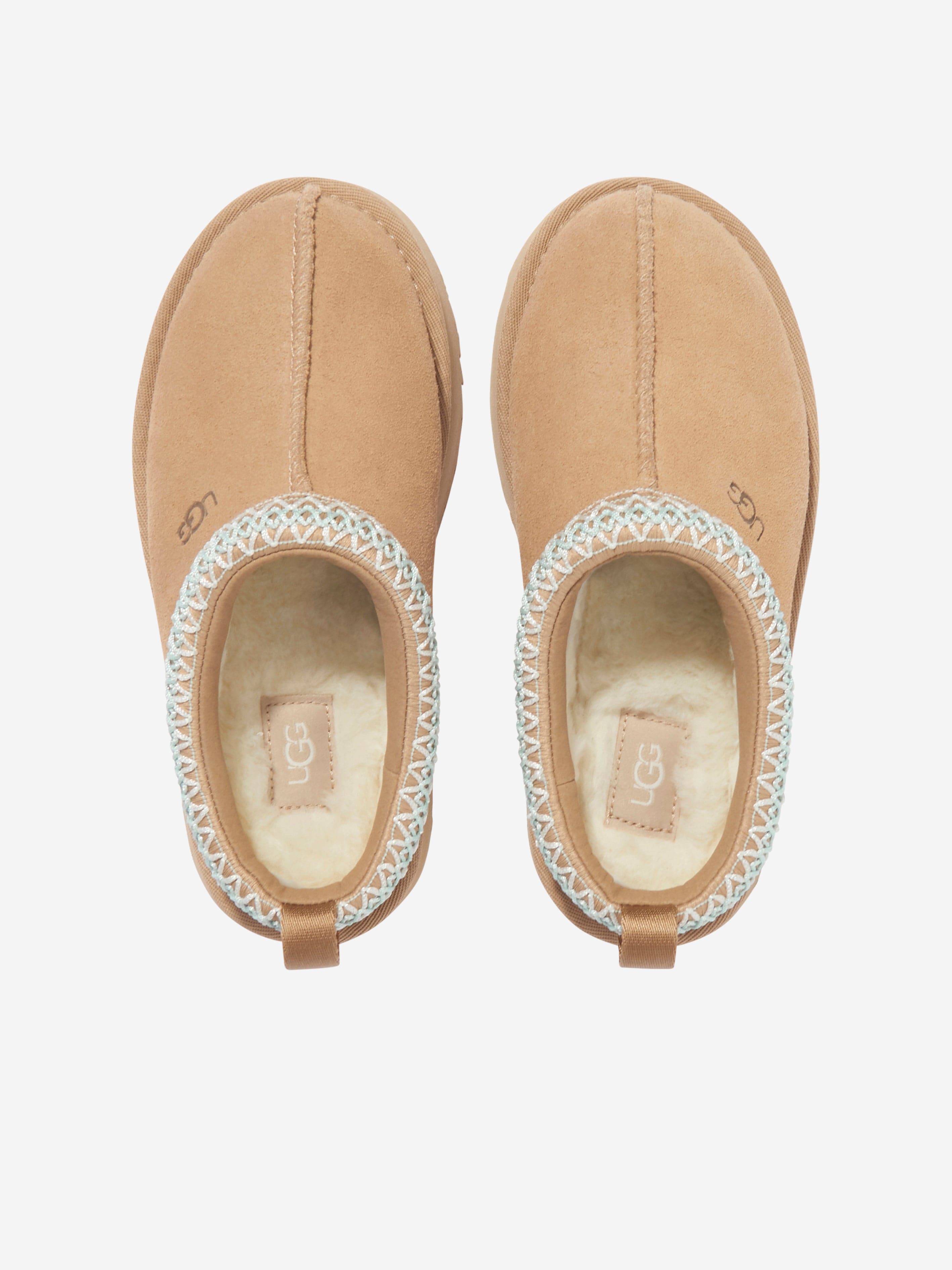 UGG Girls Tazz Slippers in Beige