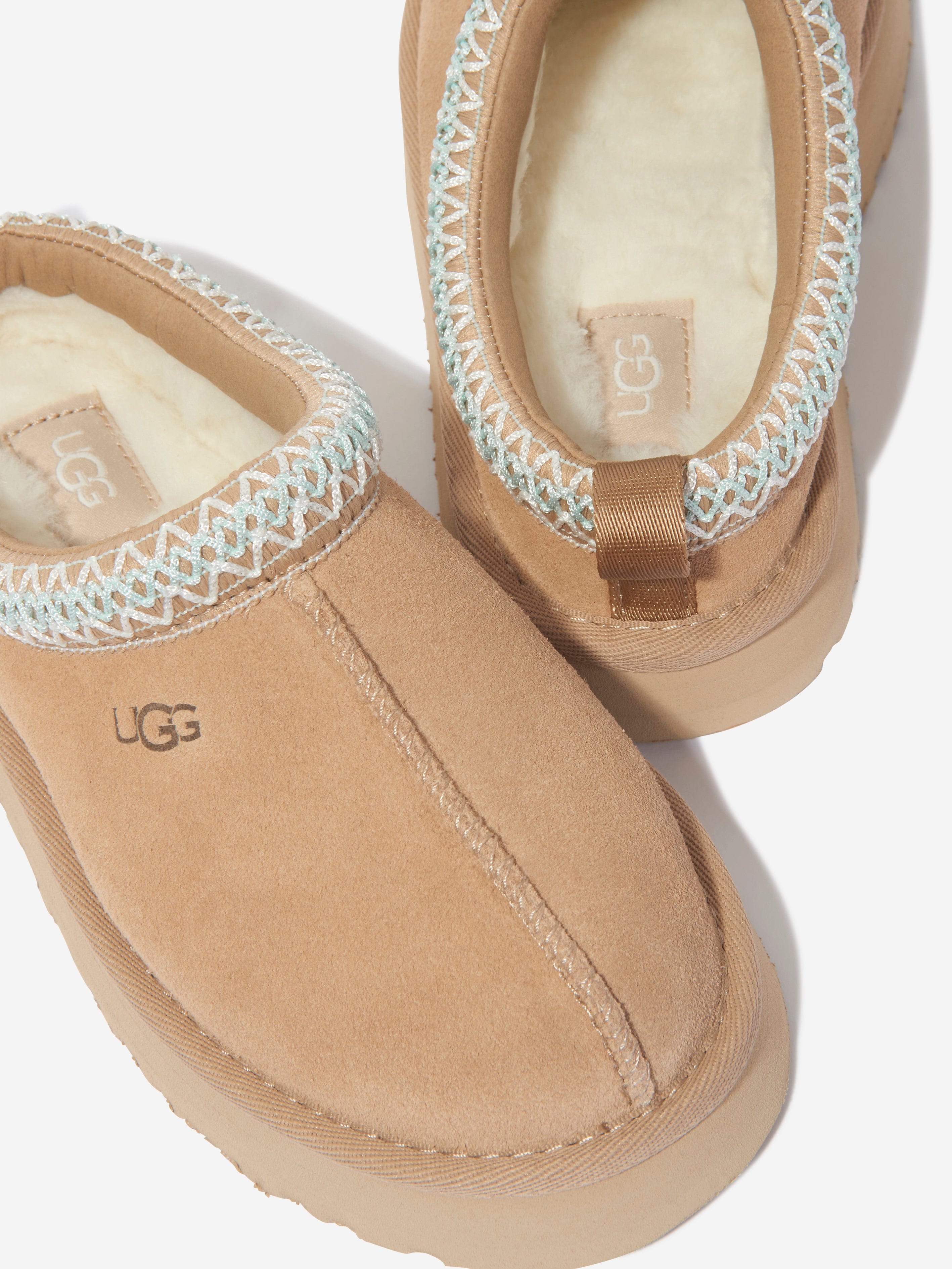 UGG Girls Tazz Slippers in Beige