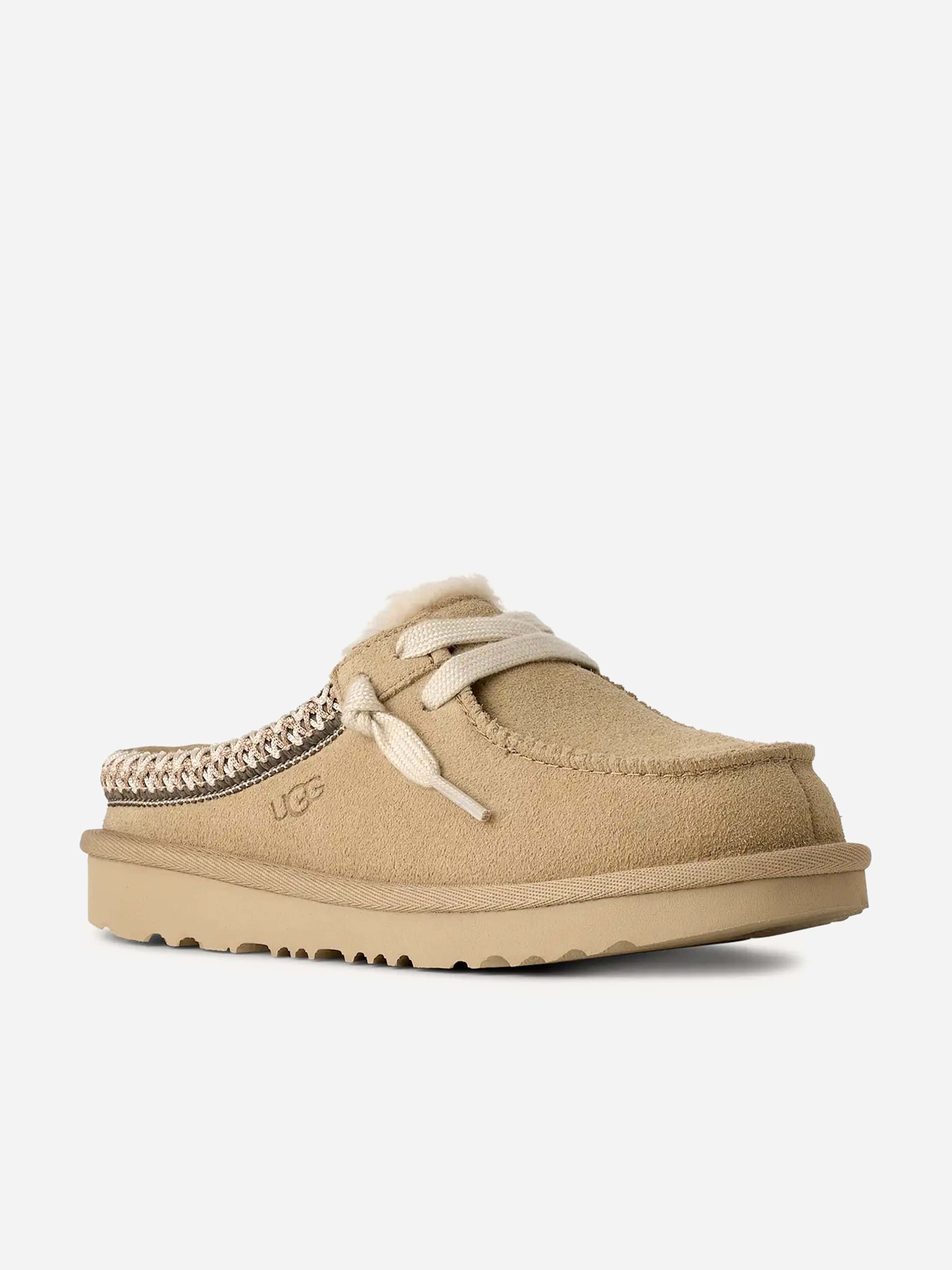 UGG Kids Tasman Mules in Beige