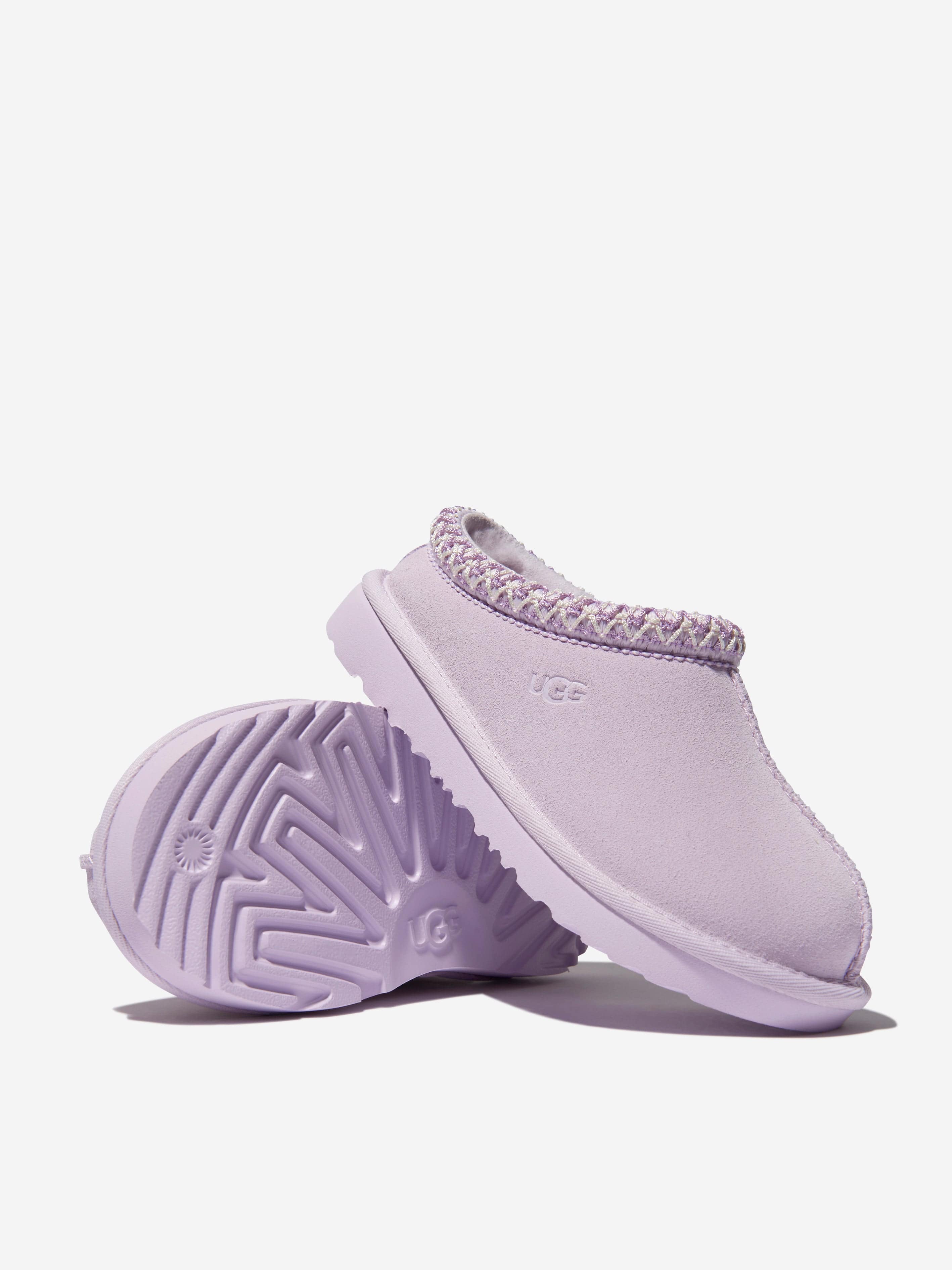 UGG Girls Suede Tasman II Slippers in Lilac