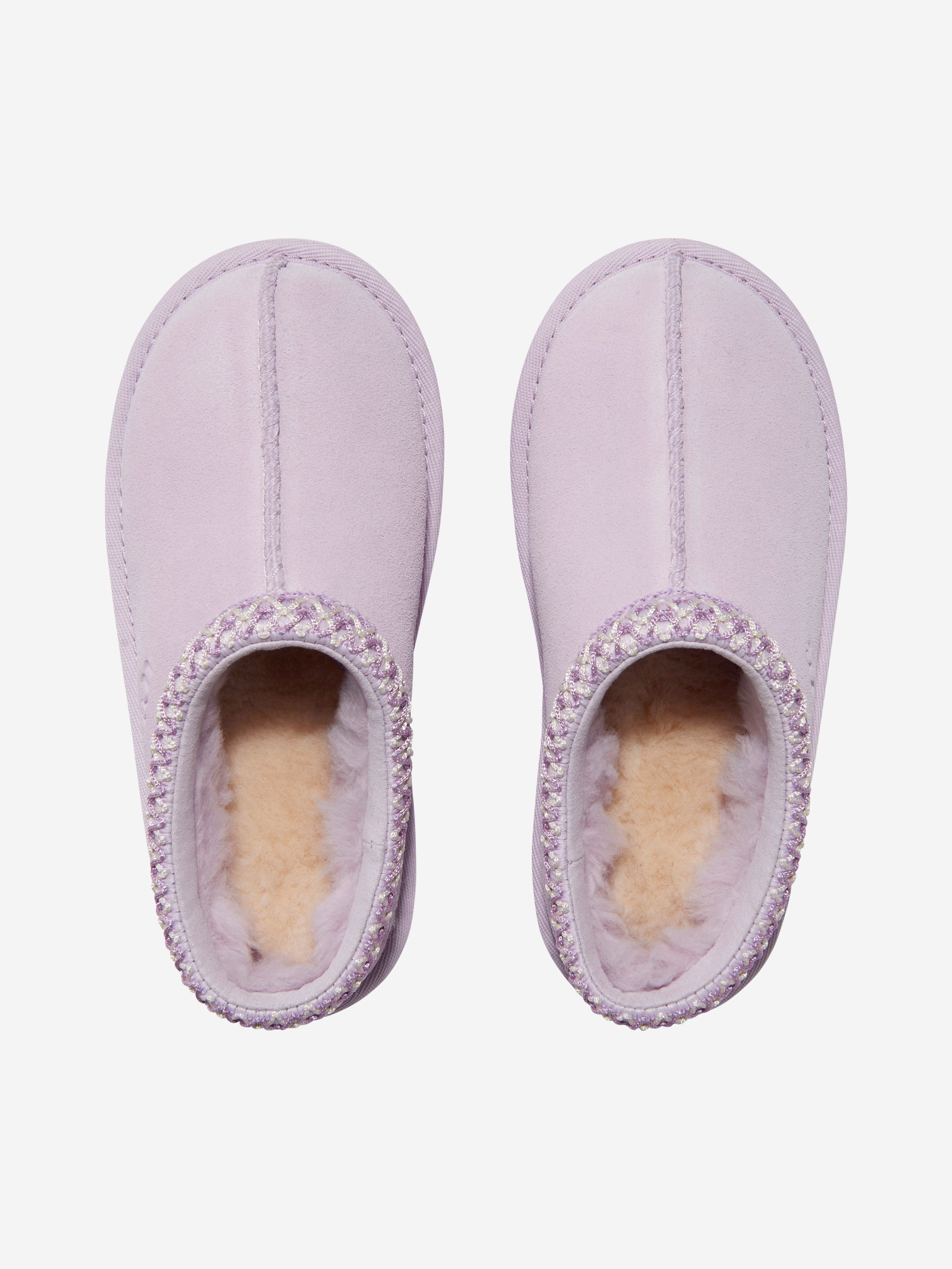 UGG Girls Suede Tasman II Slippers in Lilac